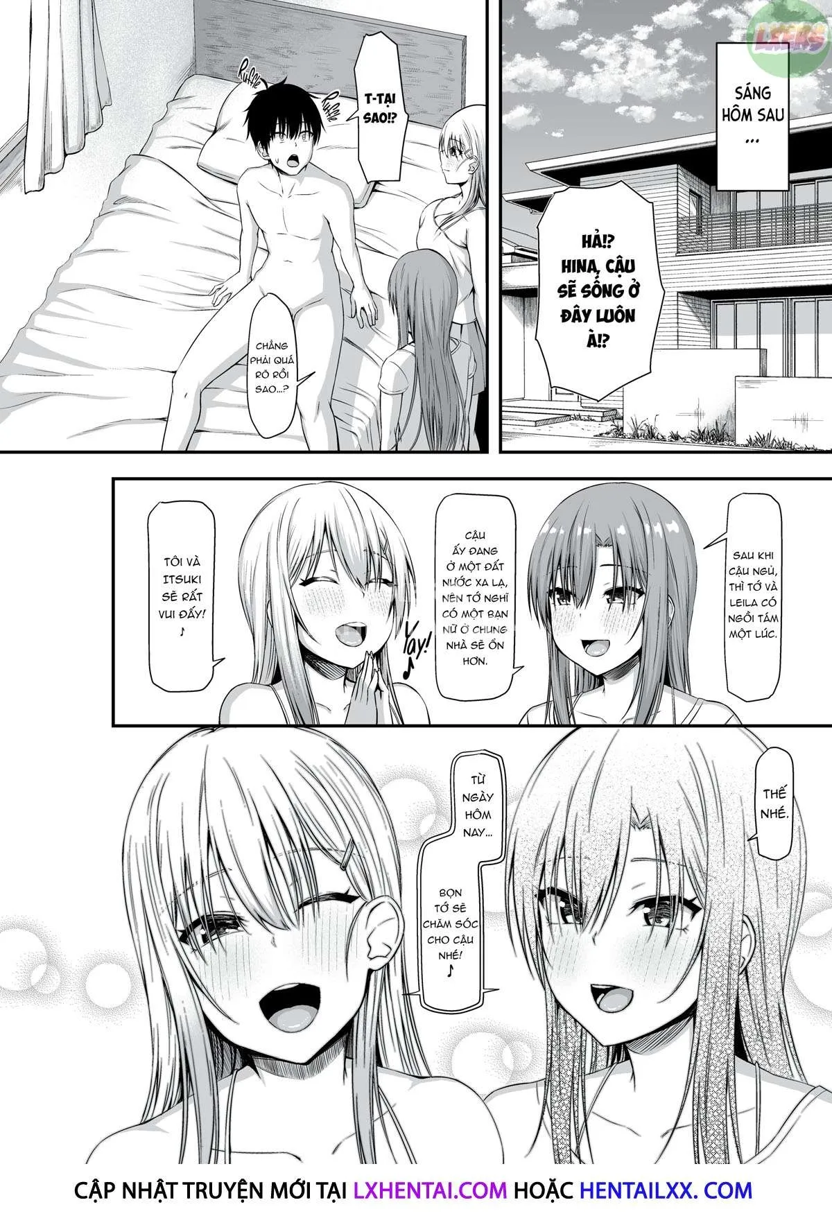 HentaiVN.net - Ảnh 44 - Homestay Harem: Itsuki's Roomies Are Girls!? [HOMESTAY HAREM WA TOTSUZEN NI!? -ITSUKI-KUN, SAIKIN ONNANOKO TO SUMI HAJIMETANDATTE-] - Oneshot