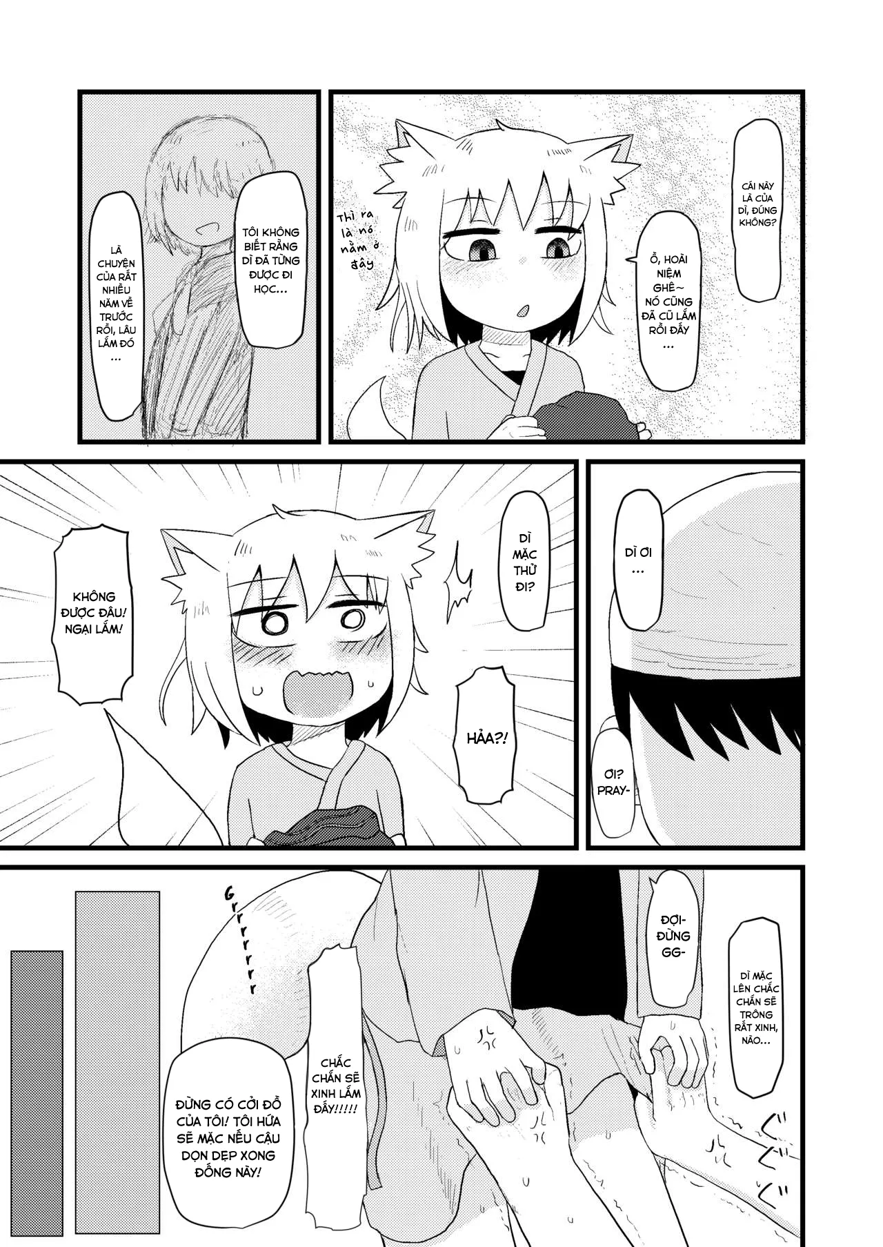 HentaiVN.net - Ảnh 5 - Loli Baba Okaa-san wa Oshi ni Yowai 3 [ロリババお義母さんは押しに弱い3] - Oneshot.