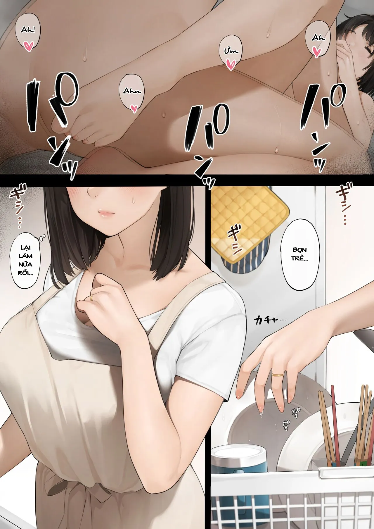 HentaiVN.net - Ảnh 3 - Làm tình với mẹ người yêu cực múp [Kinjo no Hitozuma-san] - Cực nuột