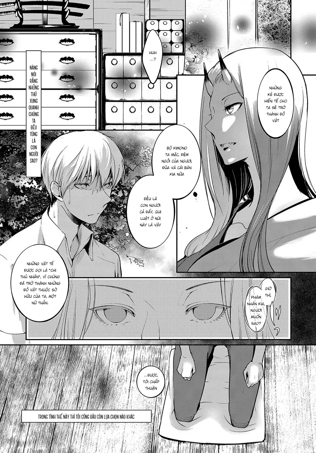 HentaiVN.net - Ảnh 5 - Chuyện tình nữ sơn thần [Aru Hitobashira no Kioku] - Chap 1