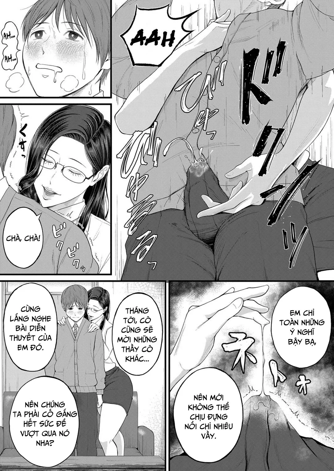 HentaiVN.net - Ảnh 12 - Chỉ dẫn riêng của cô giáo [Micchaku Kojin Shidou; Intimate Personal Guidance] - Oneshot