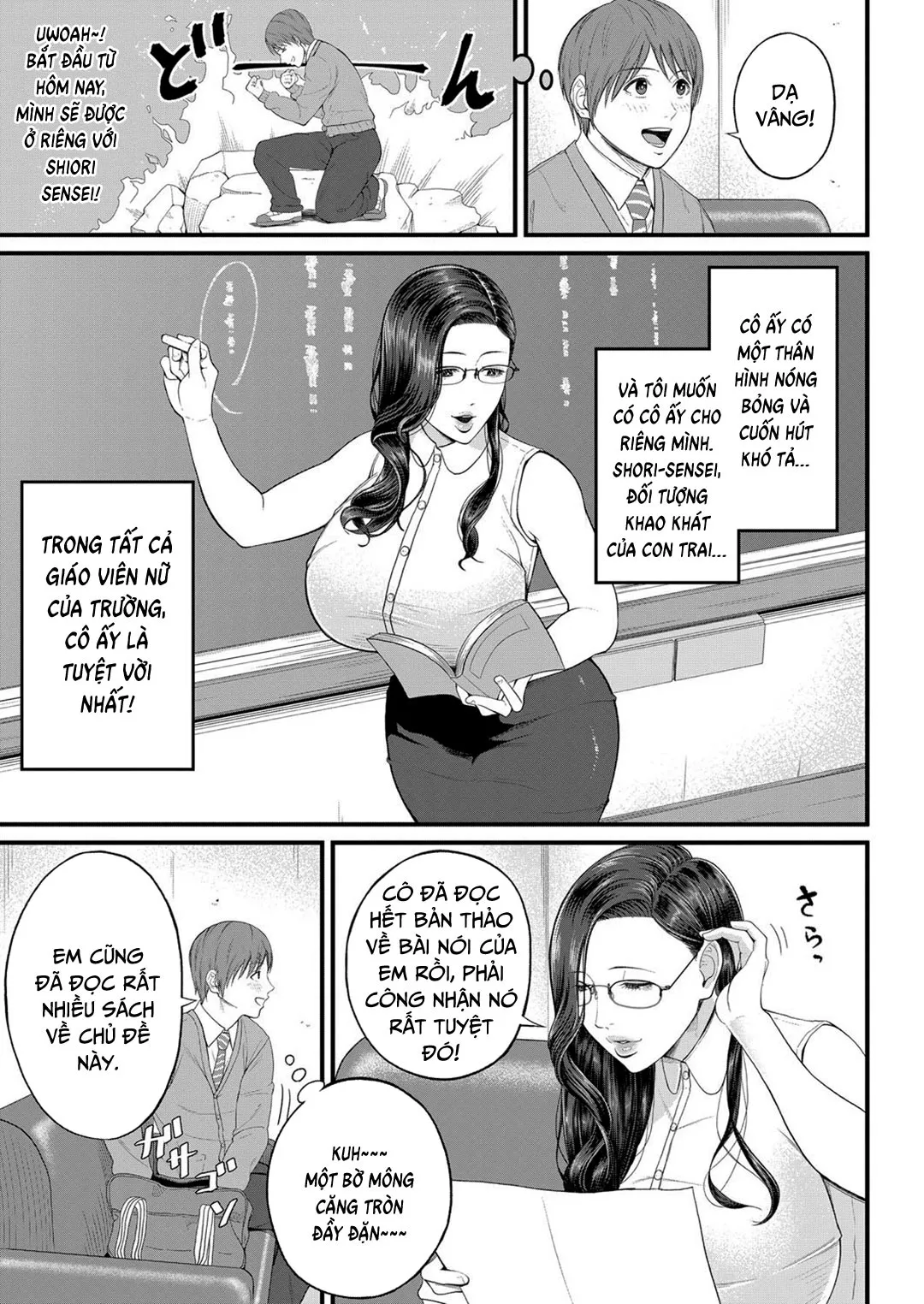 HentaiVN.net - Ảnh 4 - Chỉ dẫn riêng của cô giáo [Micchaku Kojin Shidou; Intimate Personal Guidance] - Oneshot