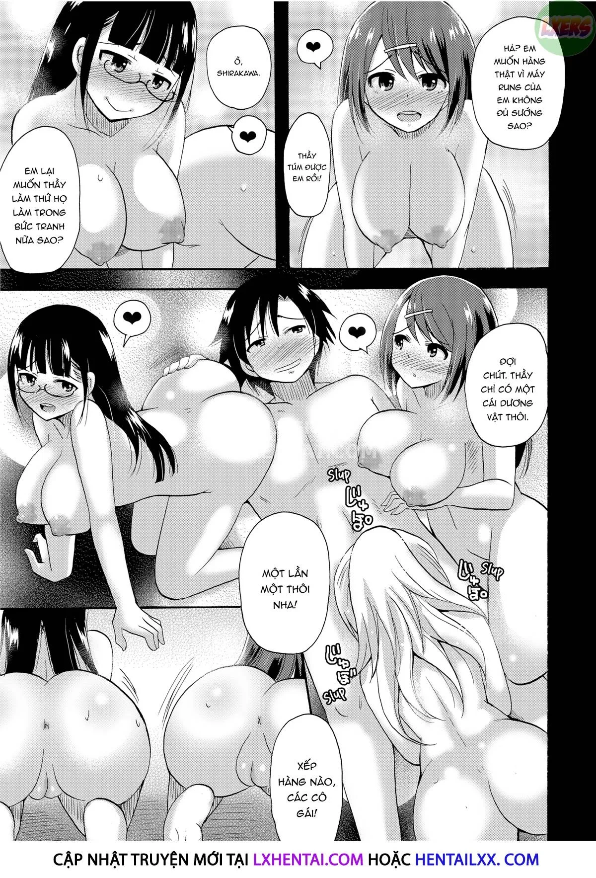 HentaiVN.net - Ảnh 10 - Dàn Harem ướt át ở học viện - Chap 7