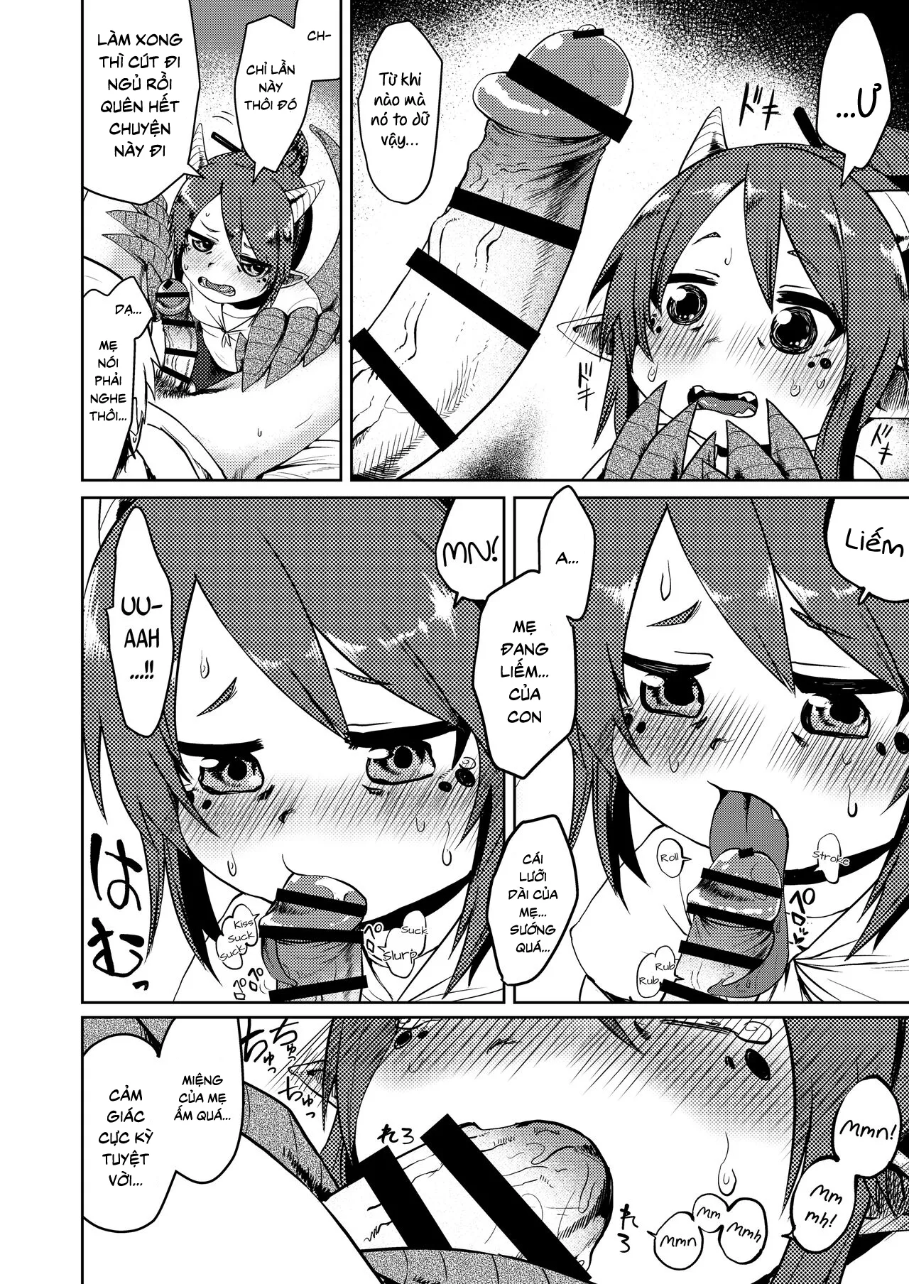 HentaiVN.net - Ảnh 9 - Tôi yêu bà mẹ rồng của tôi vl [Ryuujin Kaa-san ga Suki Sugite, I Love My Dragonkin Mom Too Much] - Oneshot