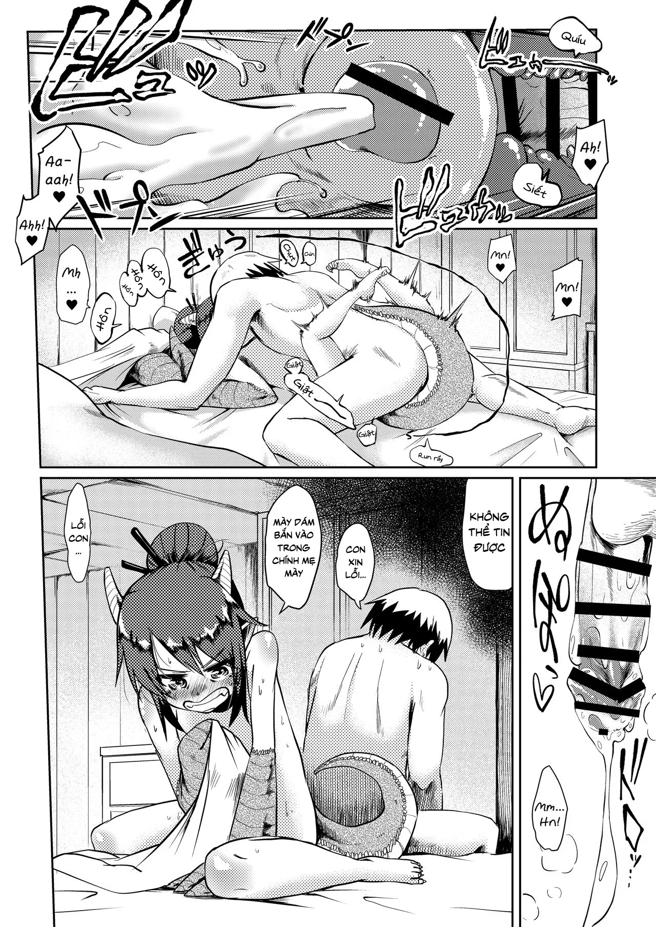 HentaiVN.net - Ảnh 25 - Tôi yêu bà mẹ rồng của tôi vl [Ryuujin Kaa-san ga Suki Sugite, I Love My Dragonkin Mom Too Much] - Oneshot