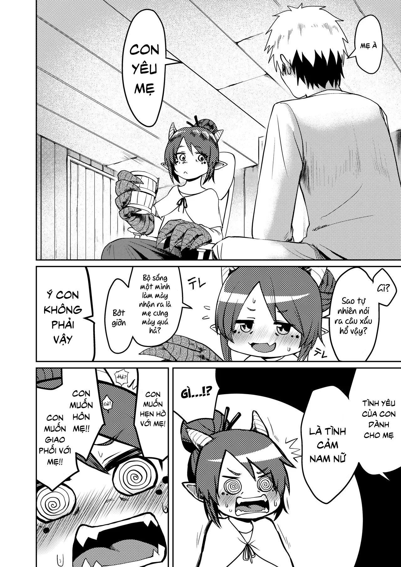 HentaiVN.net - Ảnh 5 - Tôi yêu bà mẹ rồng của tôi vl [Ryuujin Kaa-san ga Suki Sugite, I Love My Dragonkin Mom Too Much] - Oneshot