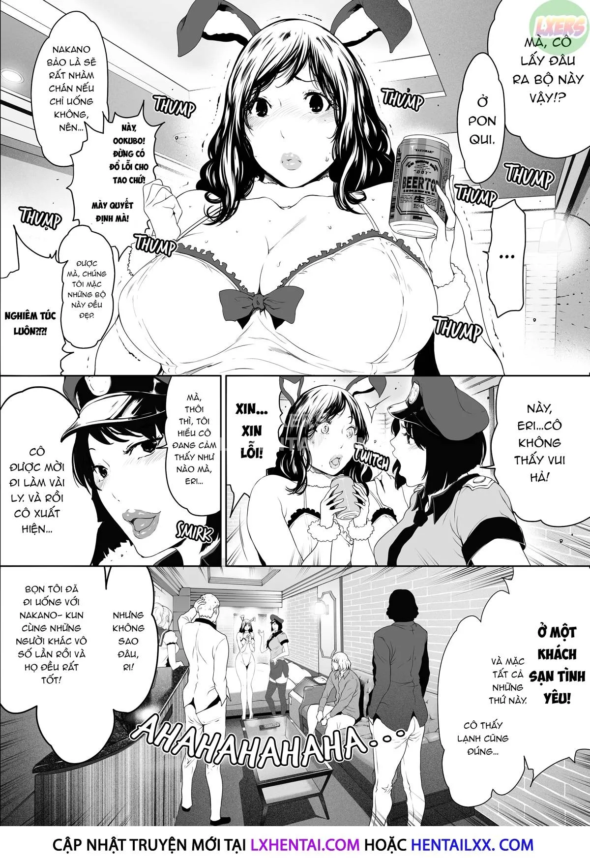 HentaiVN.net - Ảnh 10 - Buổi đêm THÁC LOẠN của những bà vợ - Oneshot