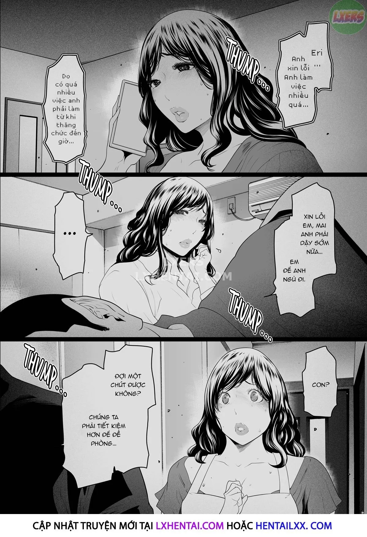 HentaiVN.net - Ảnh 24 - Buổi đêm THÁC LOẠN của những bà vợ - Oneshot