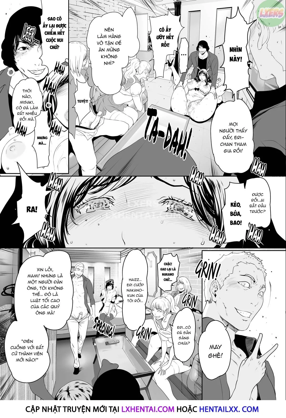 HentaiVN.net - Ảnh 31 - Buổi đêm THÁC LOẠN của những bà vợ - Oneshot
