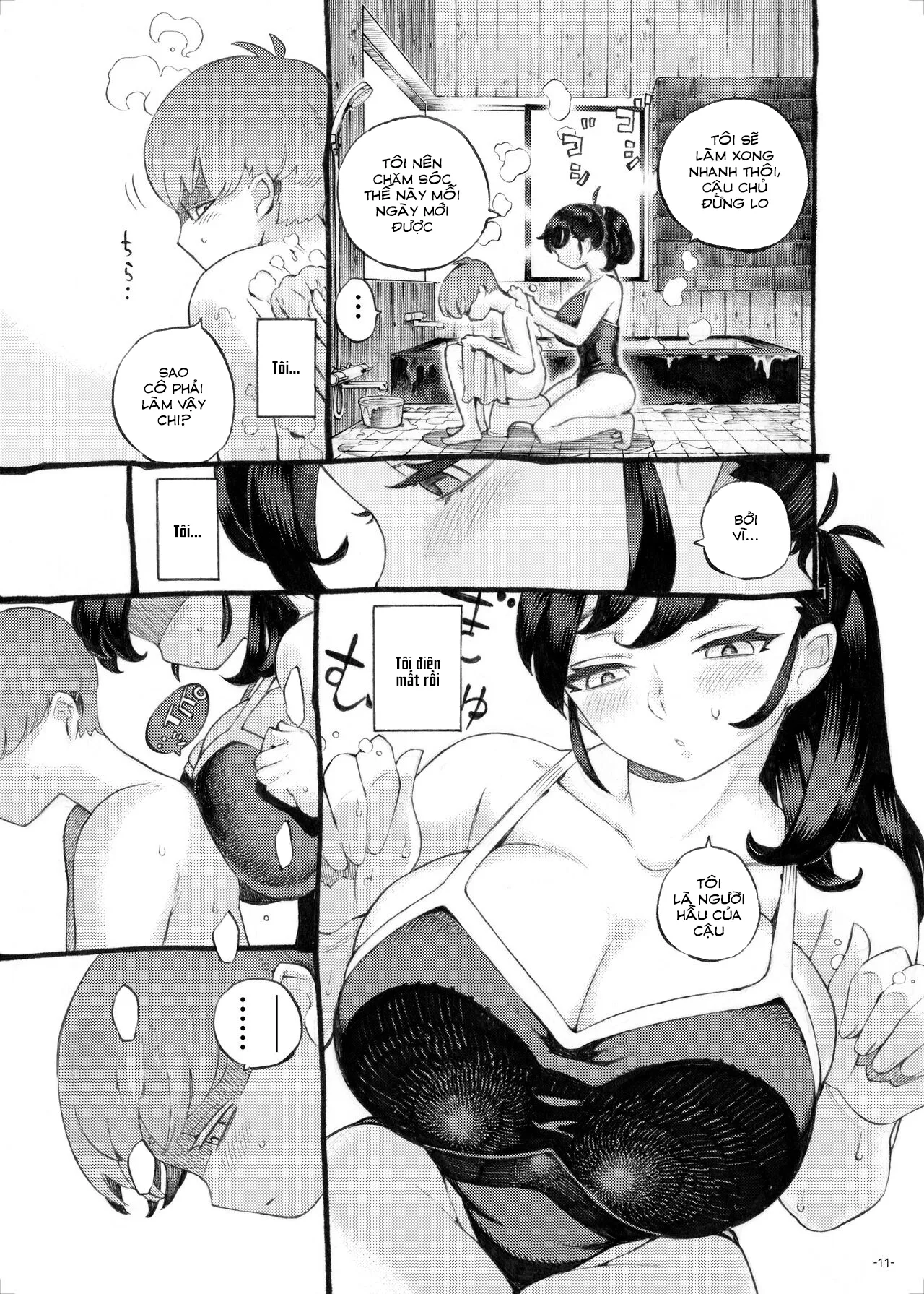 HentaiVN.net - Ảnh 10 - Nàng hầu của riêng tôi [Sodateno Uba wa Boku no mono] - Oneshot