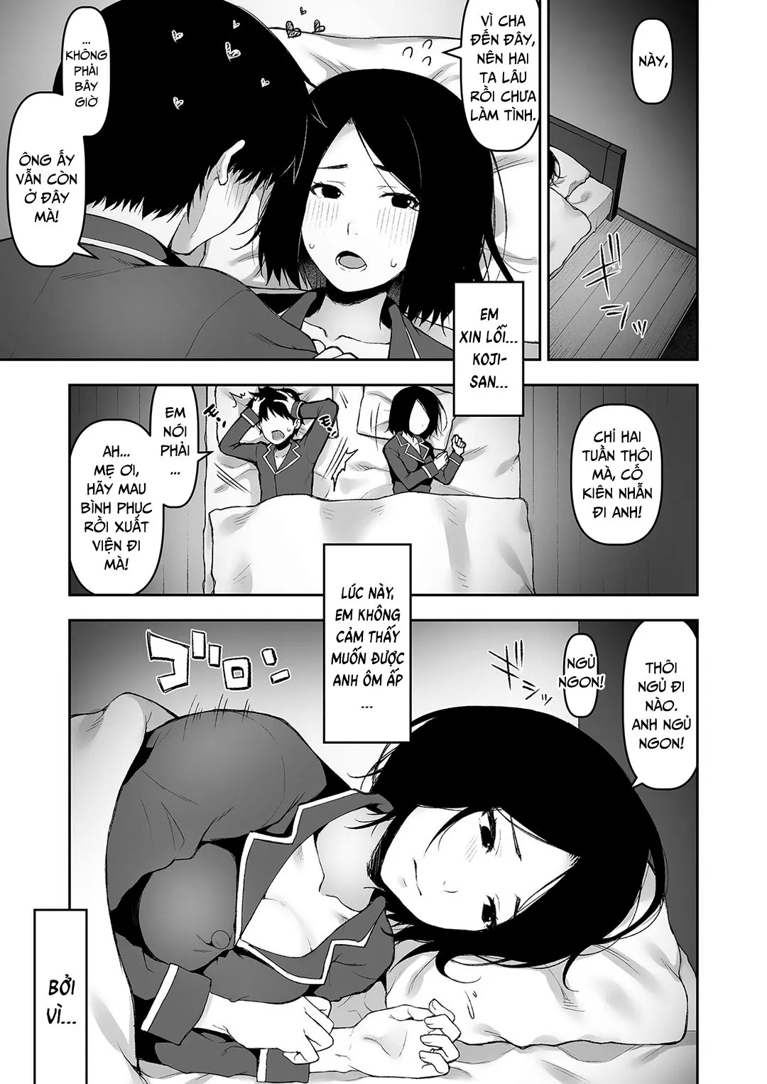 HentaiVN.net - Ảnh 3 - Một mình với cha chồng vào một đêm nọ [Gifu to Futarikiri no Yoru ni; On a Night Alone With My Father In-Law] - Oneshot