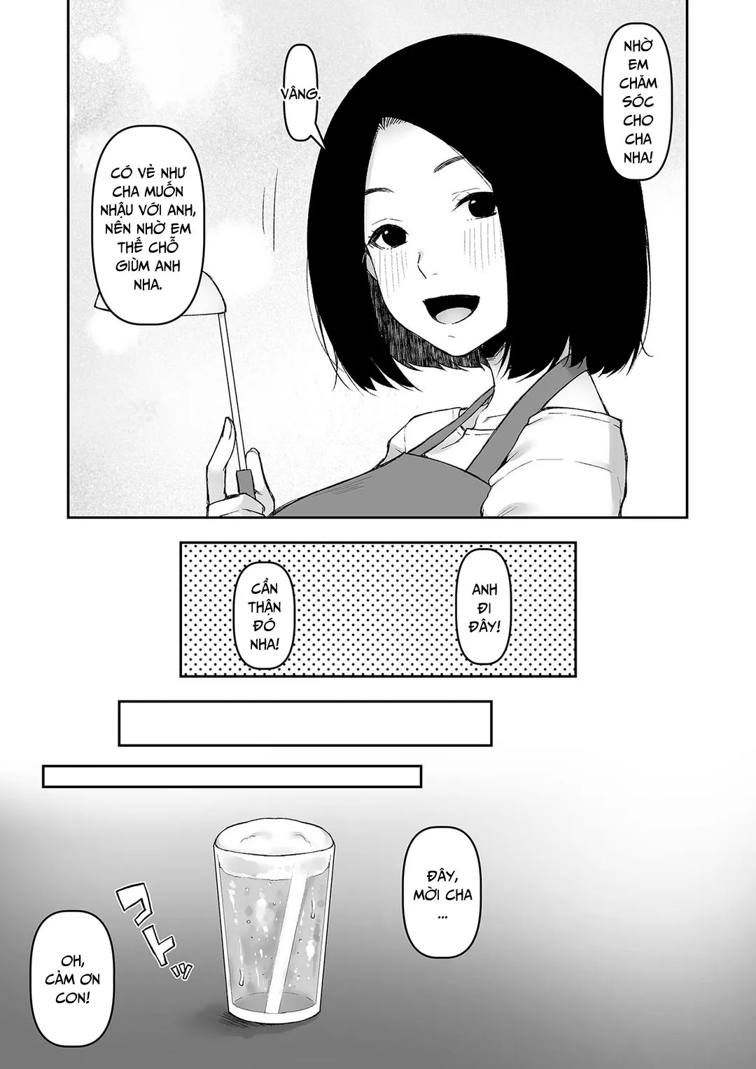 HentaiVN.net - Ảnh 7 - Một mình với cha chồng vào một đêm nọ [Gifu to Futarikiri no Yoru ni; On a Night Alone With My Father In-Law] - Oneshot