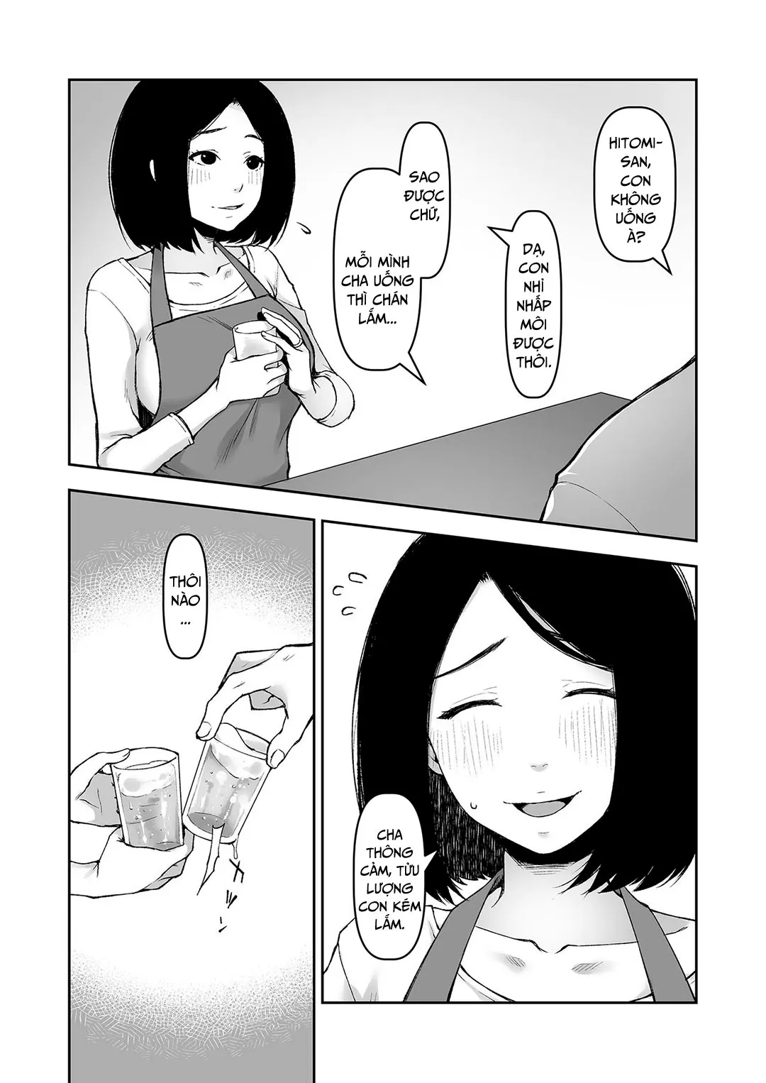 HentaiVN.net - Ảnh 8 - Một mình với cha chồng vào một đêm nọ [Gifu to Futarikiri no Yoru ni; On a Night Alone With My Father In-Law] - Oneshot
