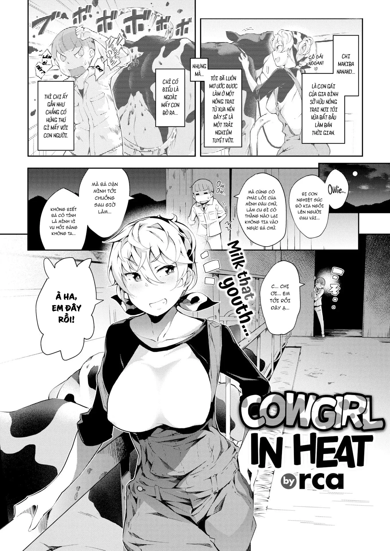 HentaiVN.net - Ảnh 6 - Cô bò hứng tình [Cowgirl in heat] - Oneshot