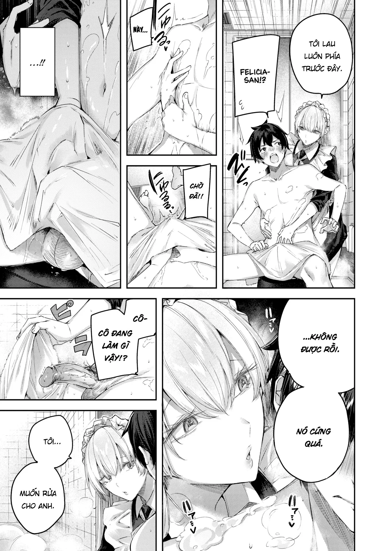 HentaiVN.net - Ảnh 14 - Dịch Vụ Nàng Hầu Thơ Ngây - Oneshot