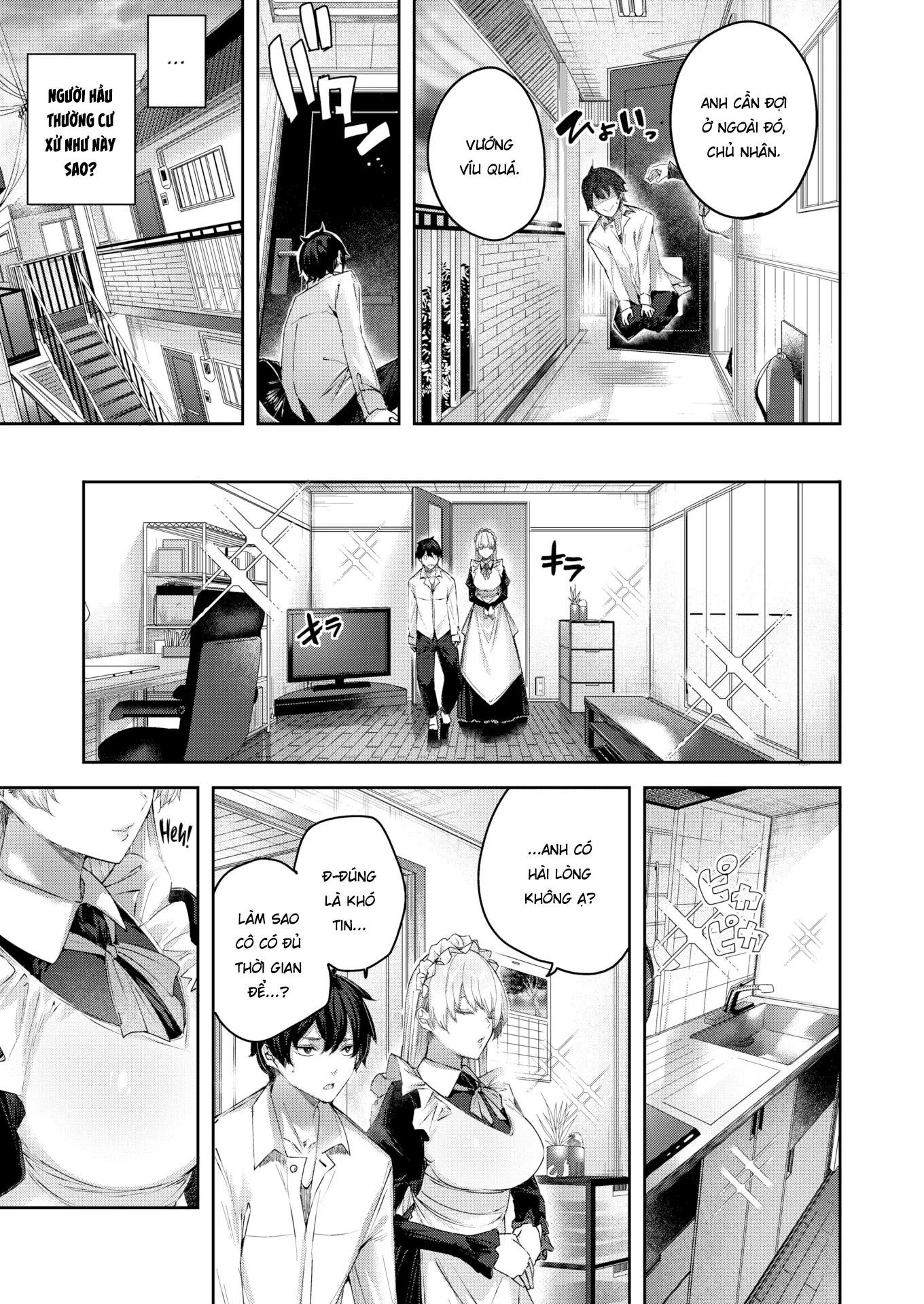 HentaiVN.net - Ảnh 8 - Dịch Vụ Nàng Hầu Thơ Ngây - Oneshot