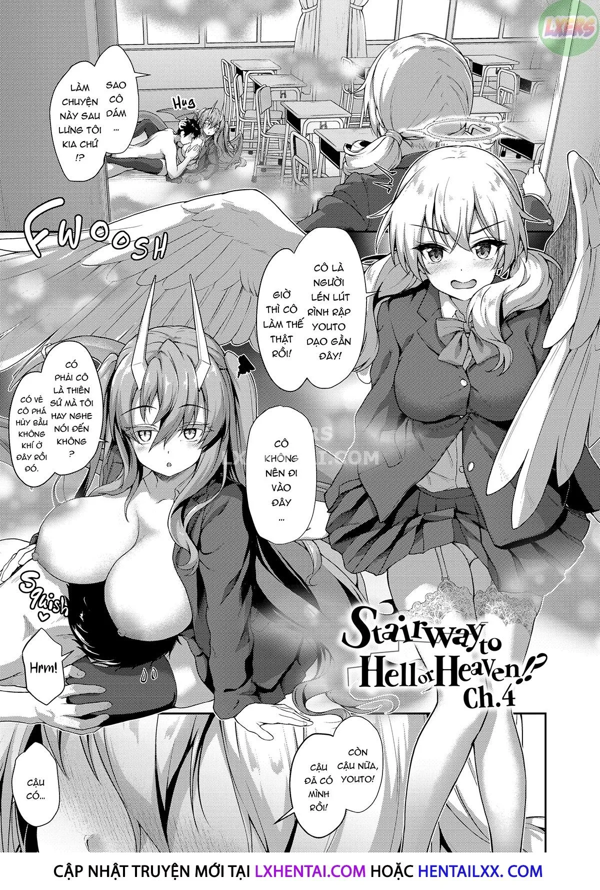 HentaiVN.net - Ảnh 4 - Tình yêu đa chủng loài 101 - Chap 4 - Stairway to Hell or Heaven!?