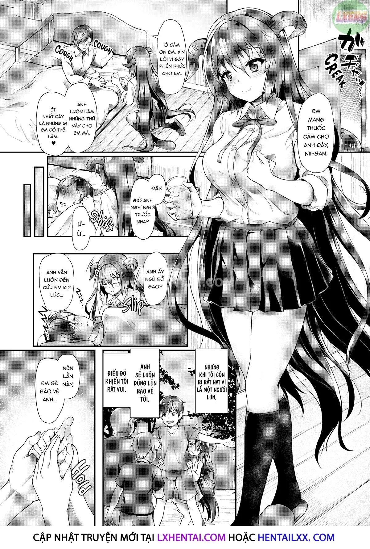 HentaiVN.net - Ảnh 6 - Tình yêu đa chủng loài 101 - Chap 9 - Perk Up, Tiny Brother ❤