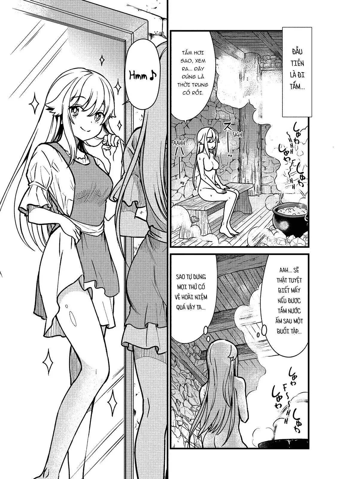 HentaiVN.net - Ảnh 14 - Trở thành nữ kiếm vương và làm việc tại nhà thổ [Becoming Princess Knight and Working at Yuri Brothel] - Chap 1
