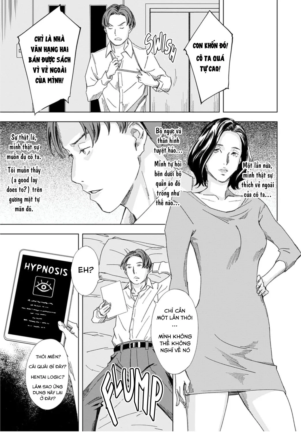HentaiVN.net - Ảnh 5 - Huấn luyện nữ nhà văn thành búp bê tình dục. [Joryuu Sakka Saimin Ningyou;Female Author Hypnotic Doll] - Oneshot
