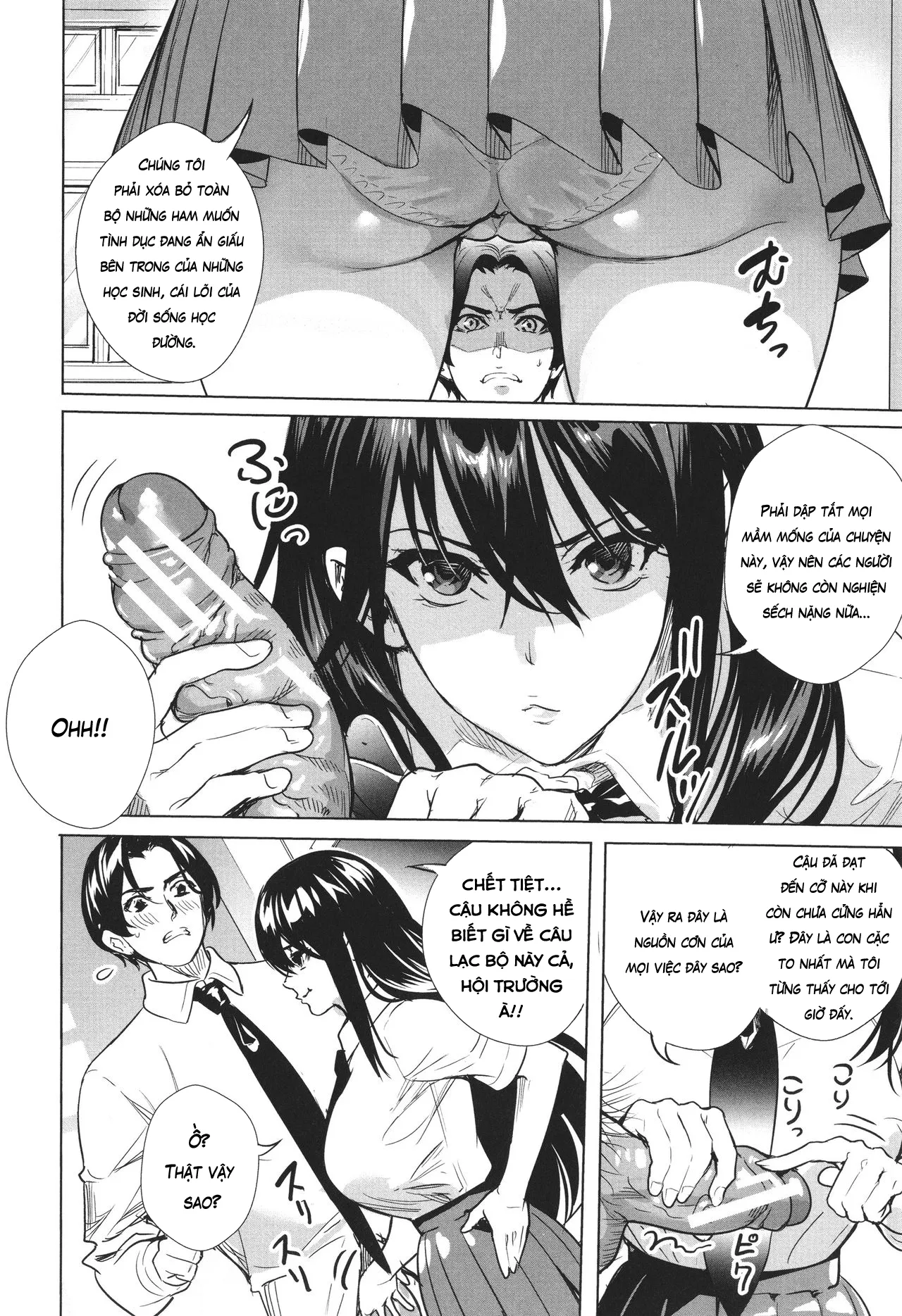 HentaiVN.net - Ảnh 6 - Seikatsubu e Youkoso [JK Genkai Koubi ~Goui Sounyuu de Bachibachi Nikuana-ka~;Seikatsubu e Youkoso Chuuhen] - Chap 3(Final)