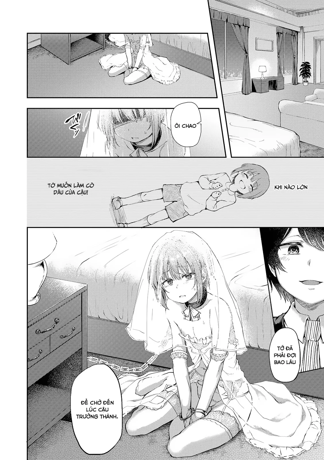 HentaiVN.net - Ảnh 3 - Ngày chúng ta thành vợ thành chồng [Kimi wo Metoru Hi] - Oneshot