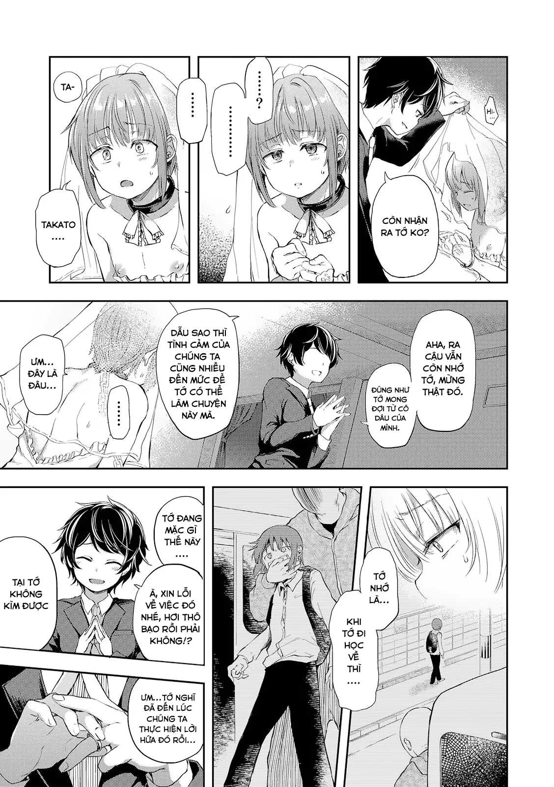 HentaiVN.net - Ảnh 4 - Ngày chúng ta thành vợ thành chồng [Kimi wo Metoru Hi] - Oneshot