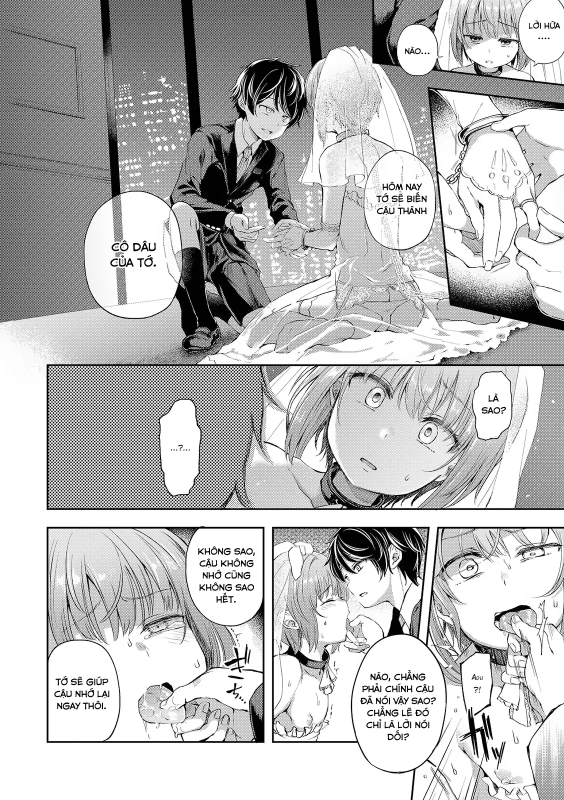 HentaiVN.net - Ảnh 5 - Ngày chúng ta thành vợ thành chồng [Kimi wo Metoru Hi] - Oneshot