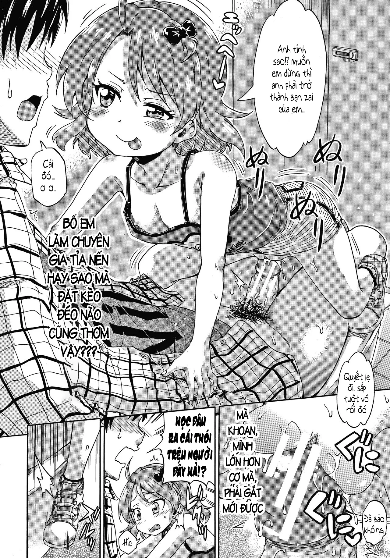 HentaiVN.net - Ảnh 18 - Trông vậy thôi nhưng chúng em có kinh nghiệm rồi đó ! [Keikenzumi da yo, Watashi-tachi] - Chap 1, Gặp nanami-chan trong nhà vệ sinh nữ