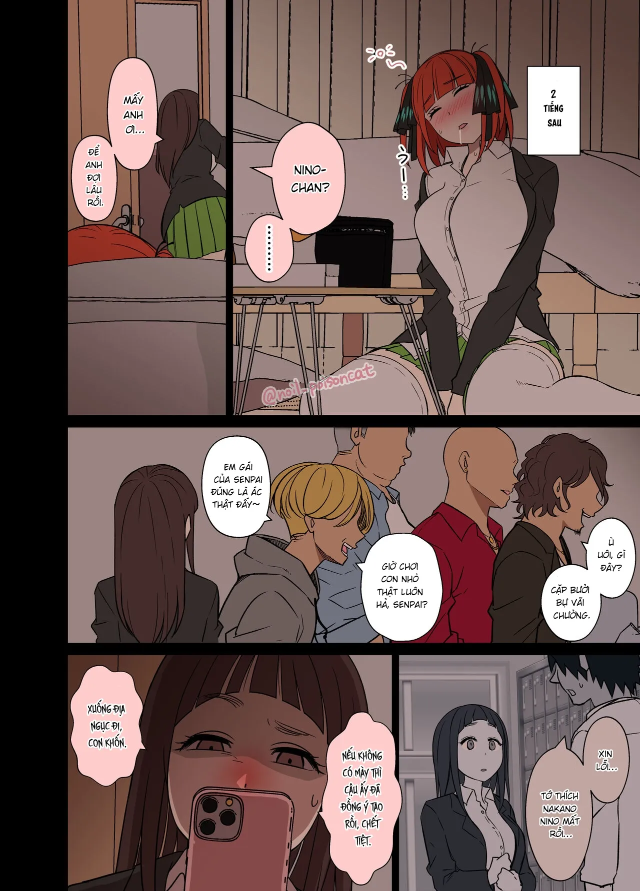 HentaiVN.net - Ảnh 4 - Chuyện về Nakano Nino uống rượu say và bị đụ [Yotta Nakano Nino ni Warui Koto o Suru Hanashi] - Oneshot