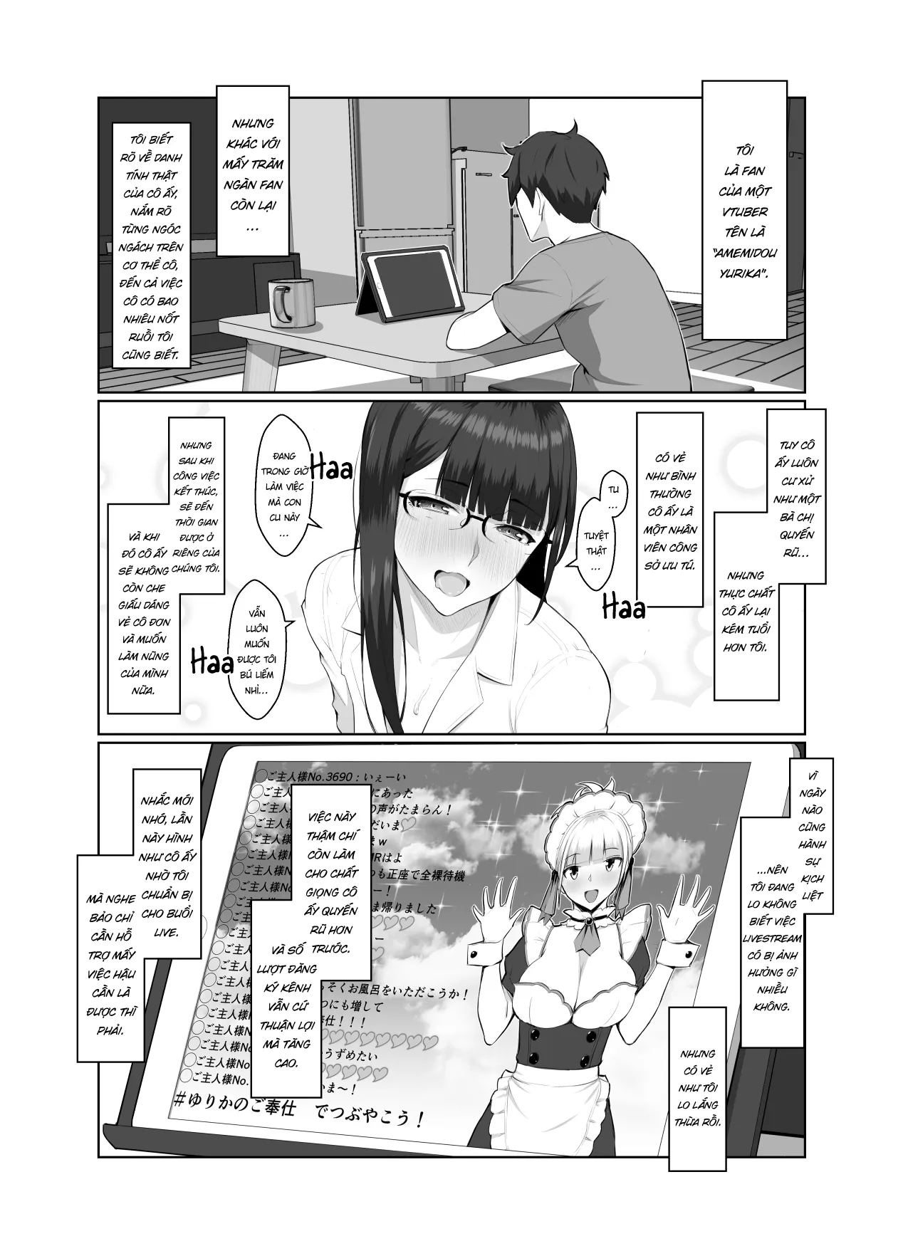 HentaiVN.net - Ảnh 54 - Bà chị thích livestream [Onee-san wa Nama Haishin ga Osuki] - Oneshot nuột