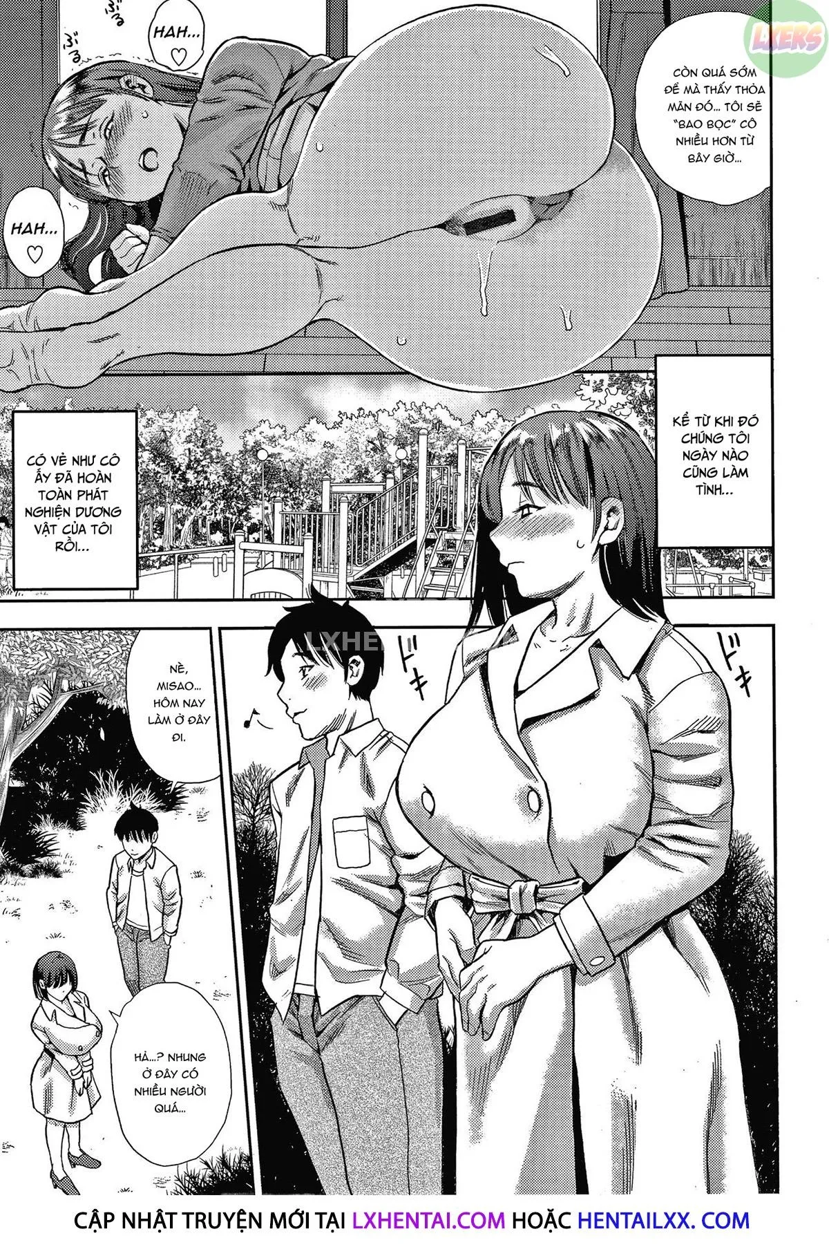 HentaiVN.net - Ảnh 14 - Wife Addiction♡ [Hitozuma Chu~Doku♡] - Chap 4