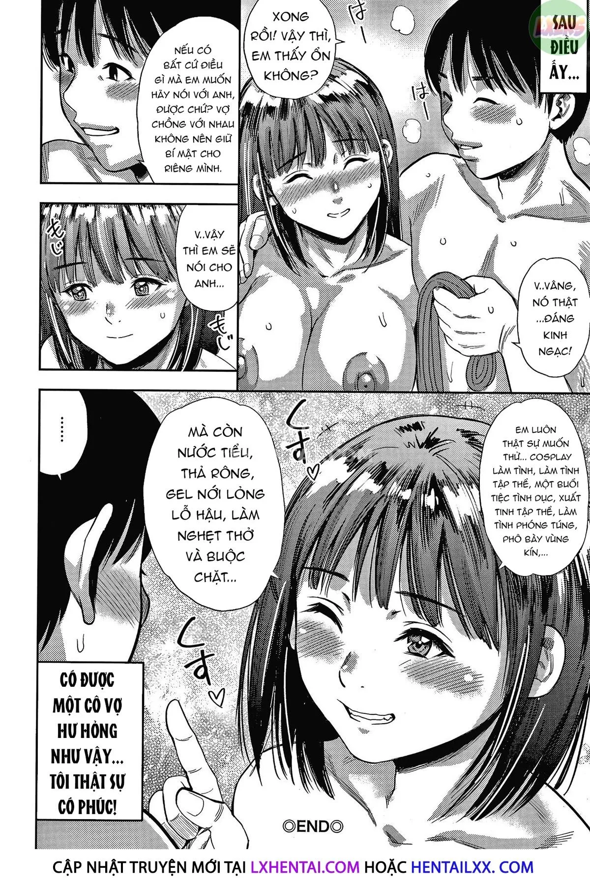 HentaiVN.net - Ảnh 21 - Wife Addiction♡ [Hitozuma Chu~Doku♡] - Chap 9