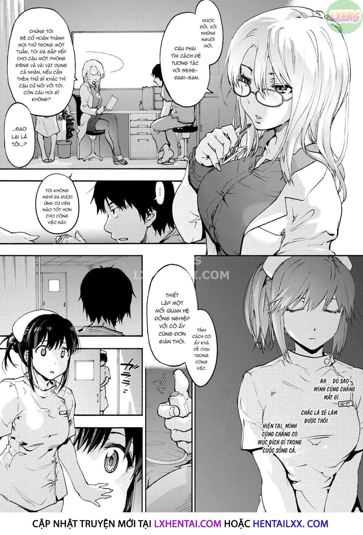 HentaiVN.net - Ảnh 7 - Miyasaka Hospital [Miyasaka Byouin] - Chap 1 - The Kind Seseragi-San
