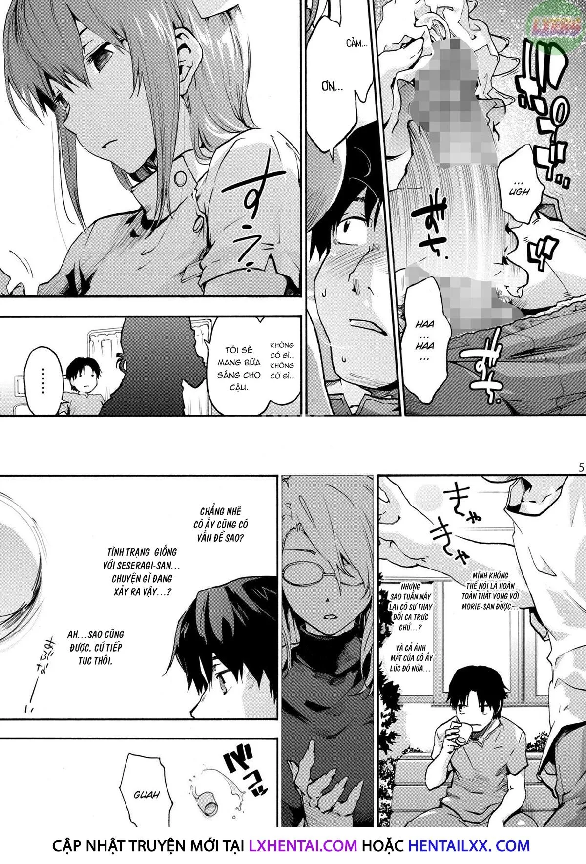 HentaiVN.net - Ảnh 9 - Miyasaka Hospital [Miyasaka Byouin] - Chap 2 - The Healing Morie-San