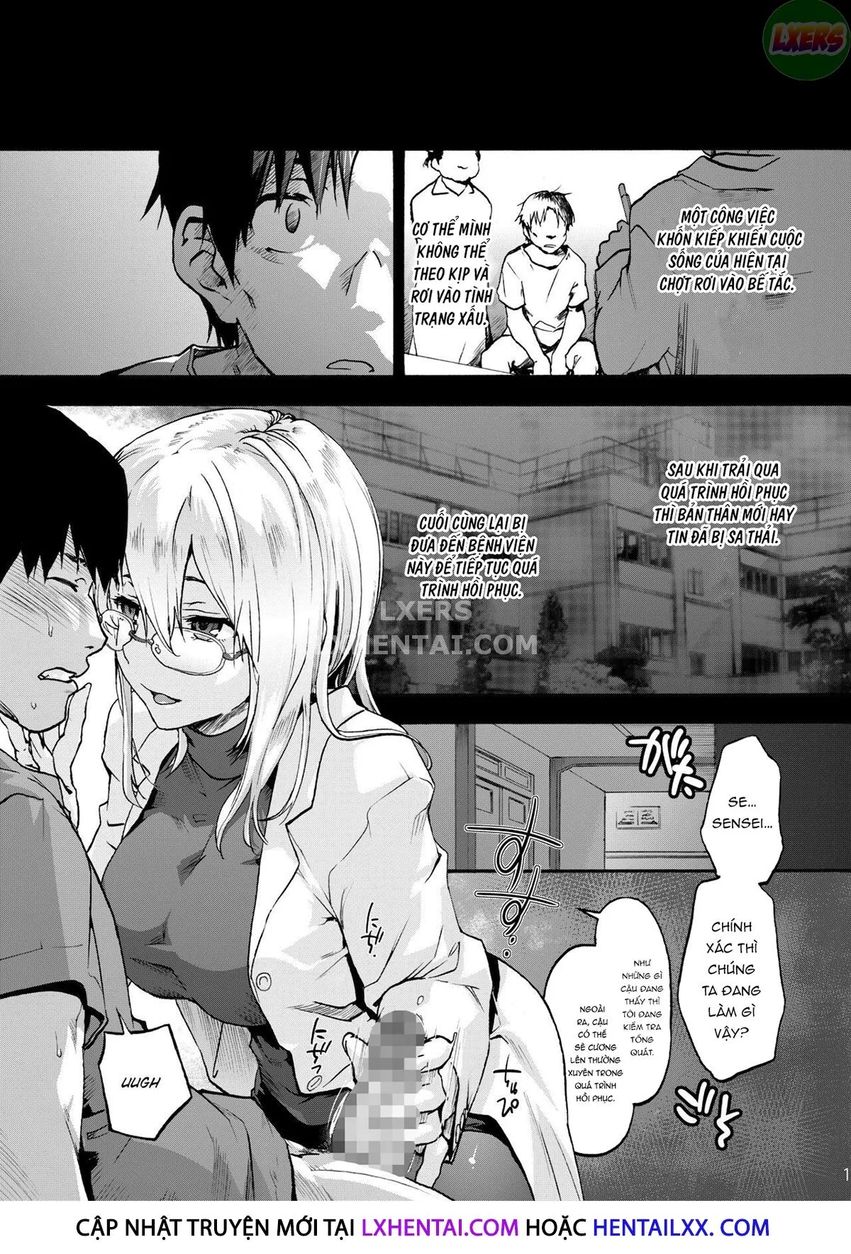 HentaiVN.net - Ảnh 5 - Miyasaka Hospital [Miyasaka Byouin] - Chap 2 - The Healing Morie-San