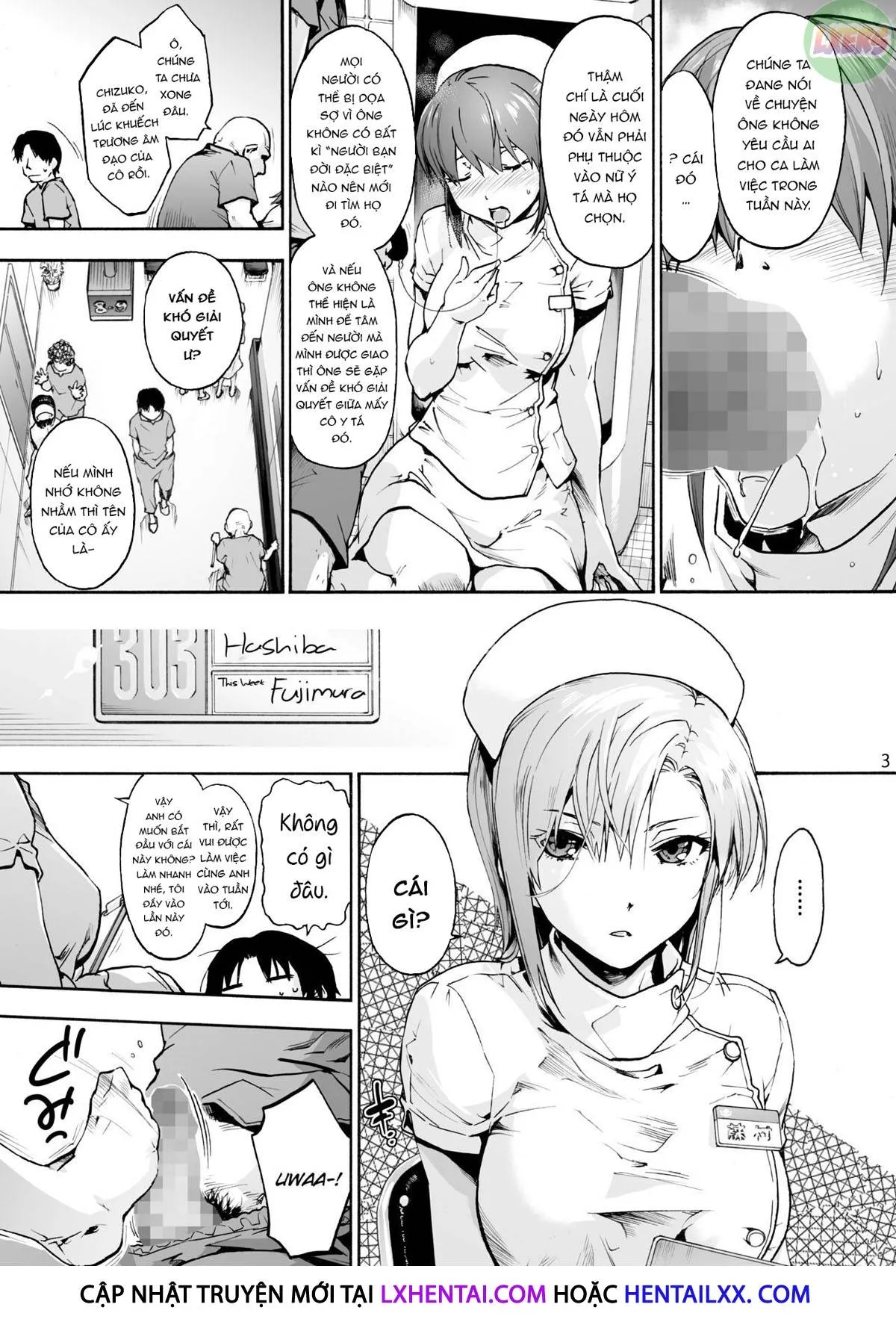 HentaiVN.net - Ảnh 8 - Miyasaka Hospital [Miyasaka Byouin] - Chap 3 - The Bull(Ied)Y Fujimura-San