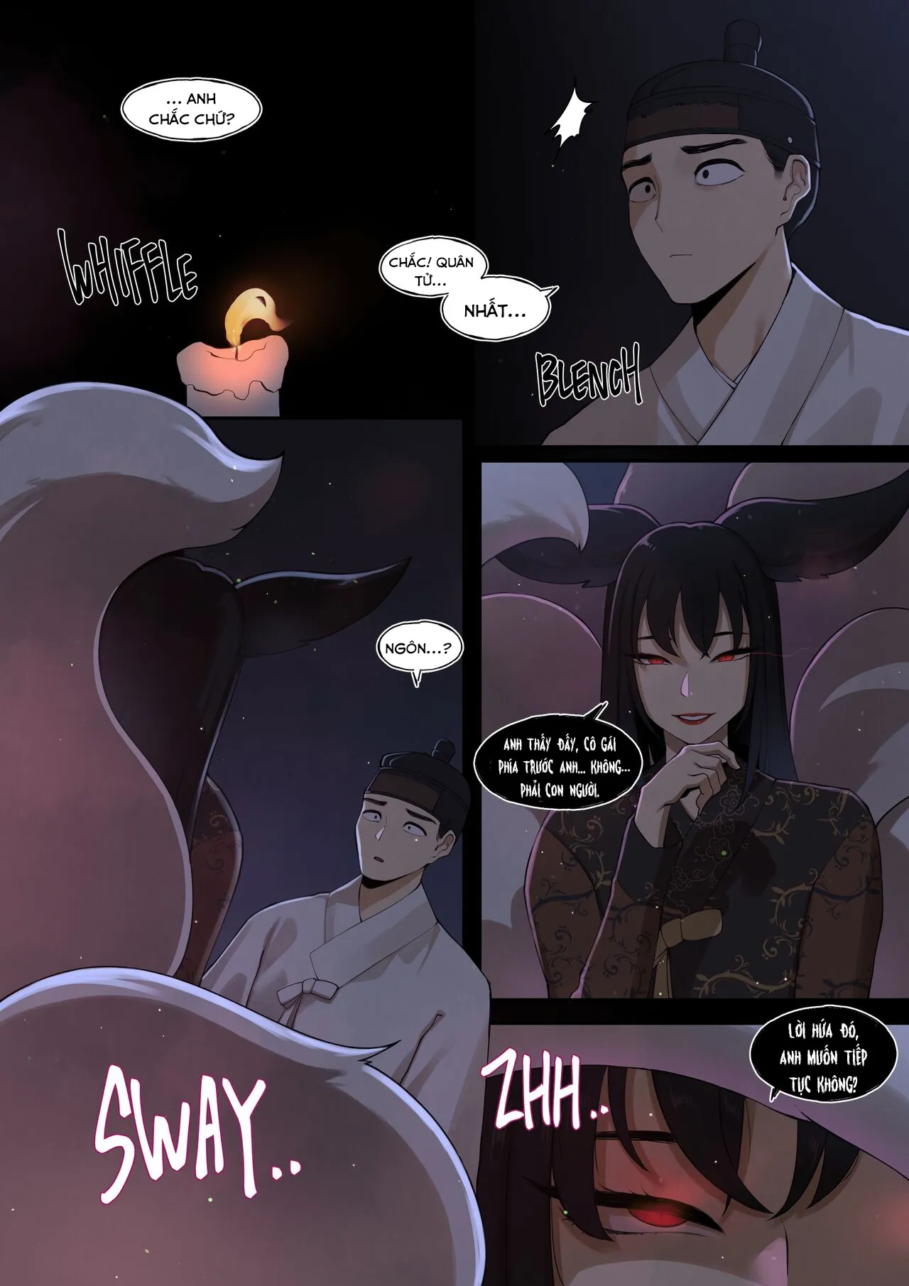HentaiVN.net - Ảnh 9 - Nàng cáo trên núi. [The Tale of Fox Hill] - Oneshot