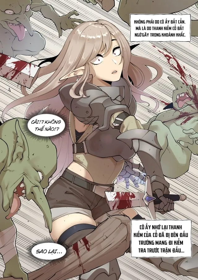 HentaiVN.net - Ảnh 3 - Số Phận Khi Bị Goblin Đánh Bại [The Case of an Elf Defeated by Goblins] - Chap 1. Hiệp sĩ