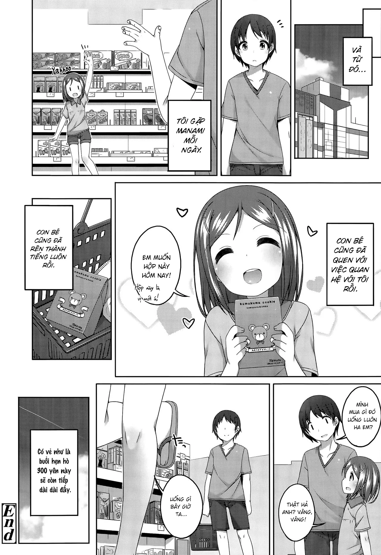 HentaiVN.net - Ảnh 21 - 300 yên có ngay 1 bé loli [300 yen no otsukiai | 300 yen date] - Oneshot