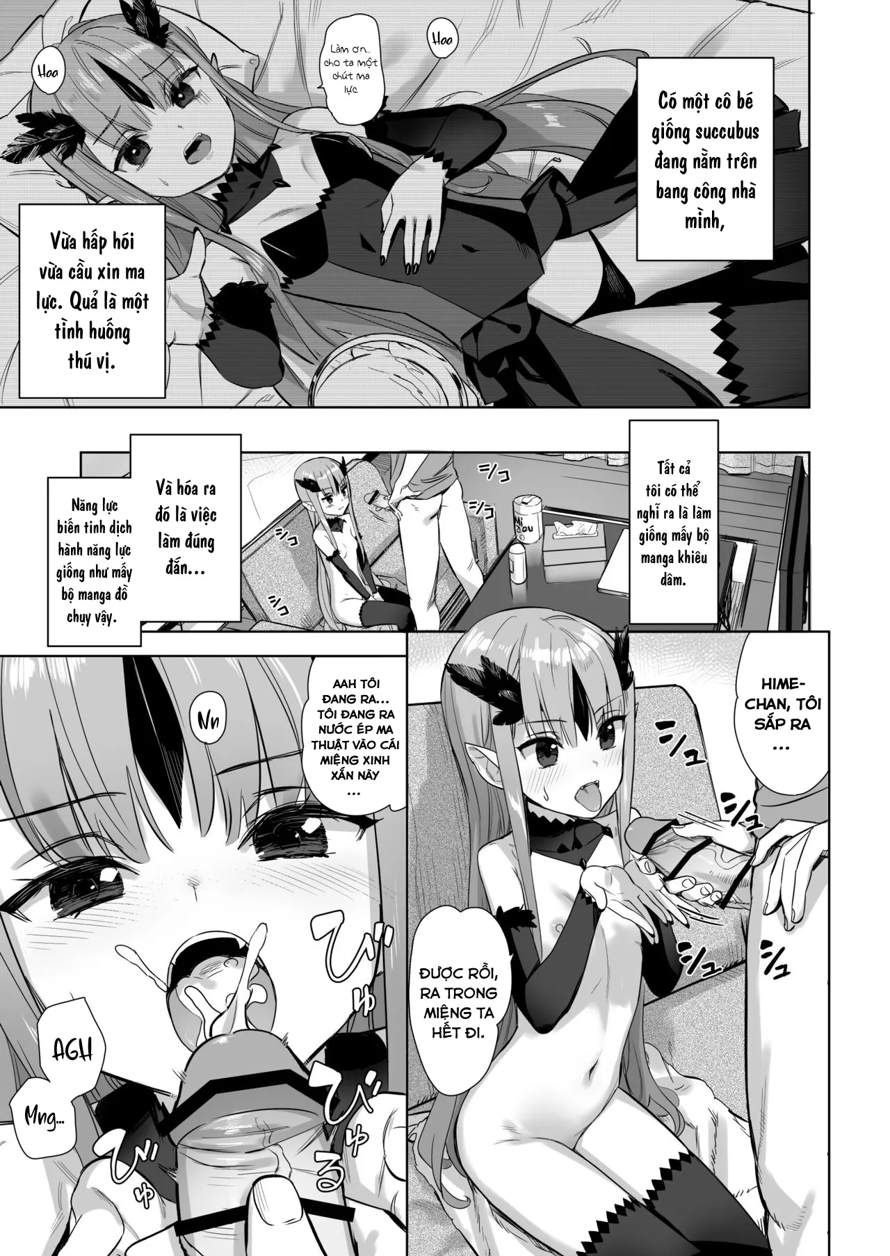 HentaiVN.net - Ảnh 3 - Mazoku no hime ga ore no maryoku-jiru o motomete yamanai kudan - Oneshot
