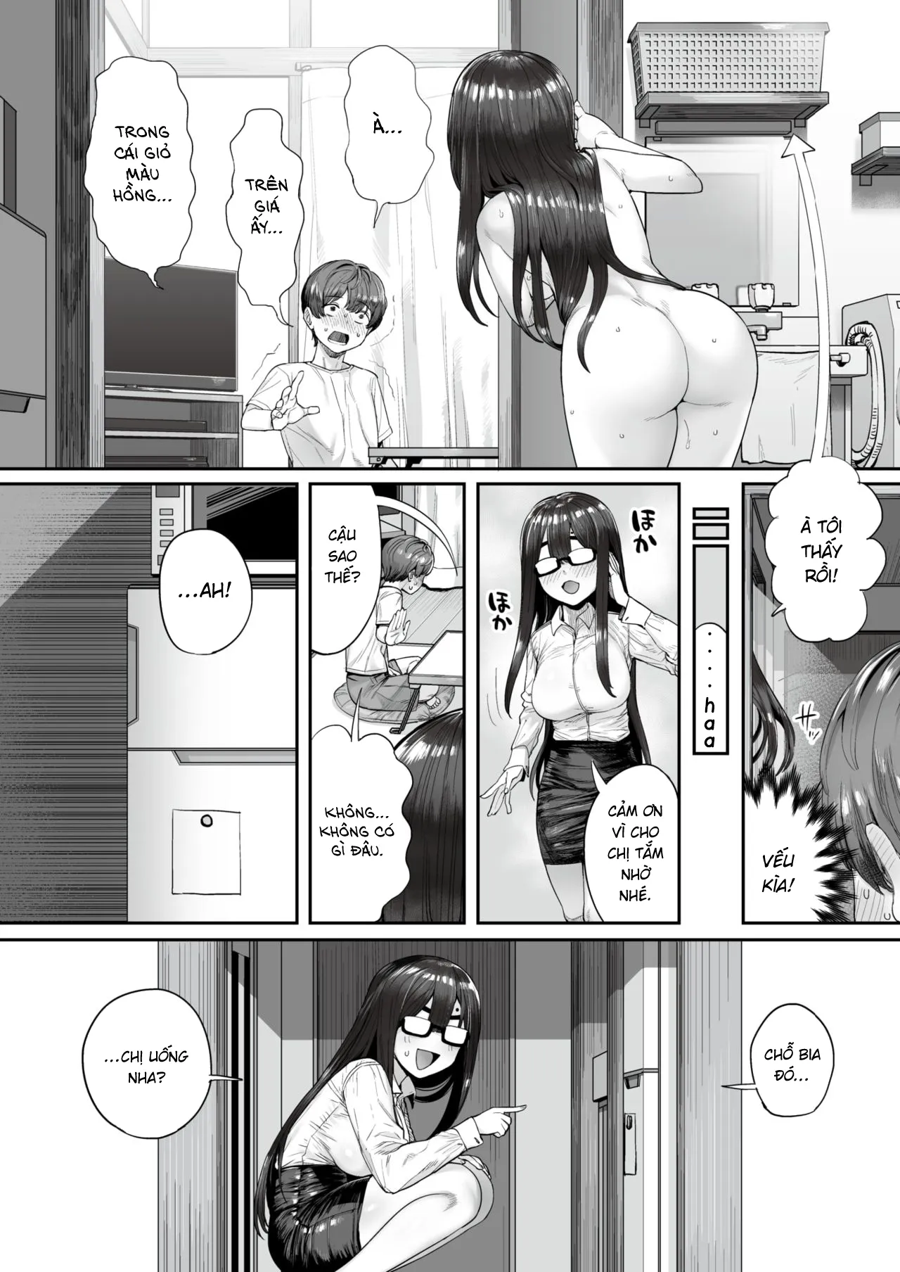 HentaiVN.net - Ảnh 4 - Cho hàng xóm qua đêm [Neighbor To Rent, Yado Karu Rinjin, 宿借る隣人] - Oneshot