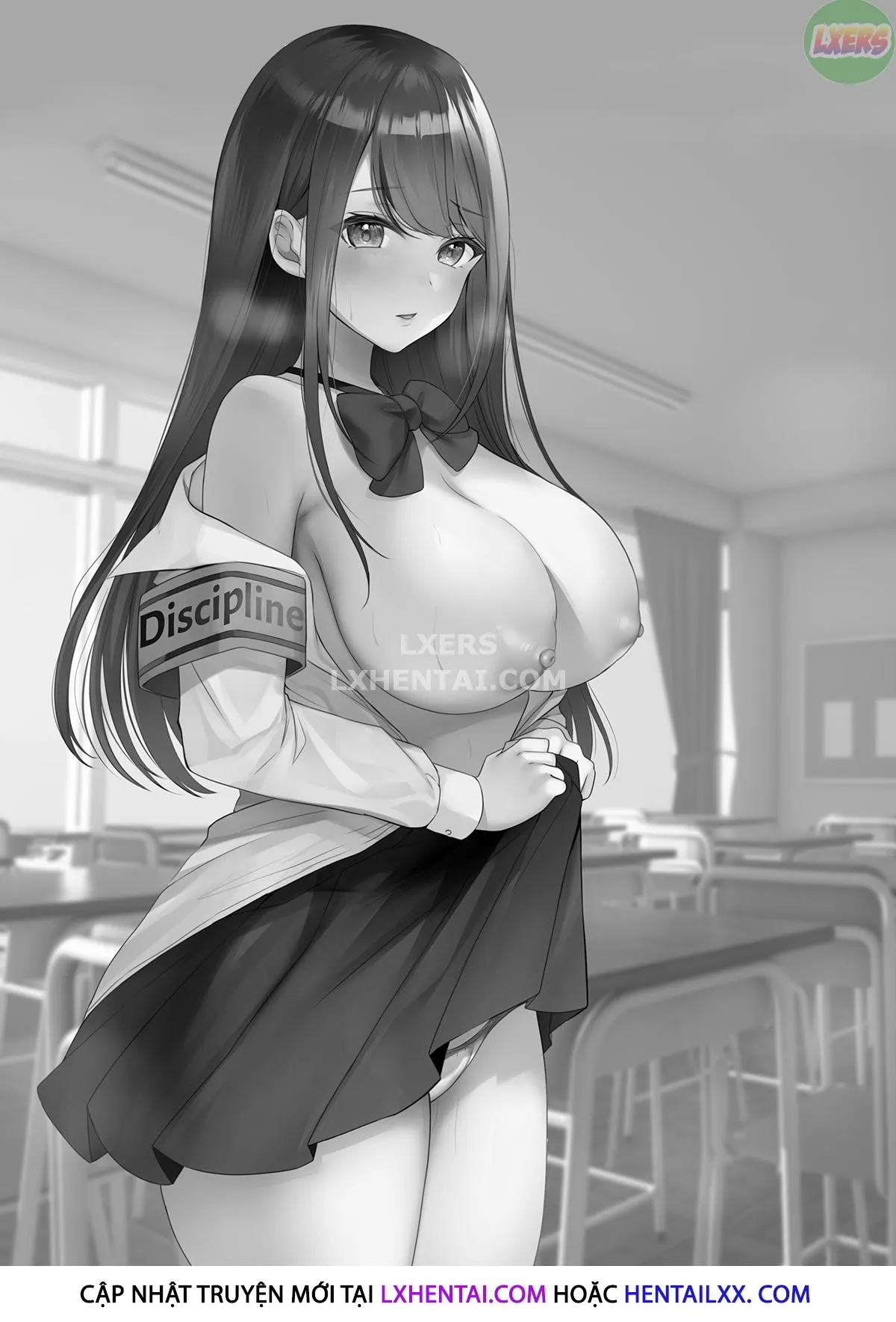 HentaiVN.net - Ảnh 5 - Stuck After School — A Busty Virgin Hall Monitor Gets Caught Touching Herself [HOUKAGO WA MADA KAERENAI - KYONYUU SHOJO FUUKIIIN WA HITORI ECCHI WO NOZOKARETE] - Oneshot