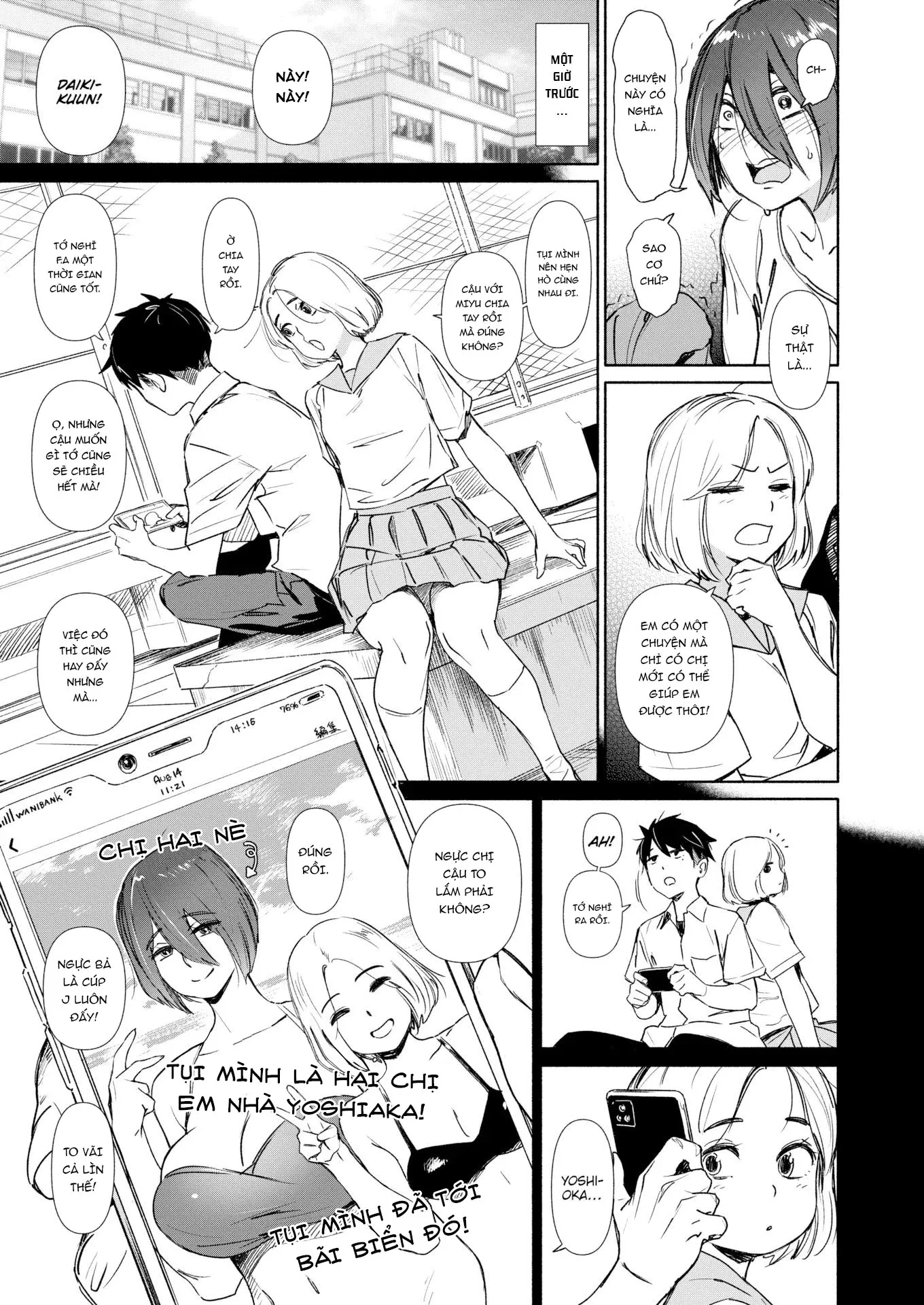 HentaiVN.net - Ảnh 7 - Chị hai gắn kết hai đứa mình - Oneshot