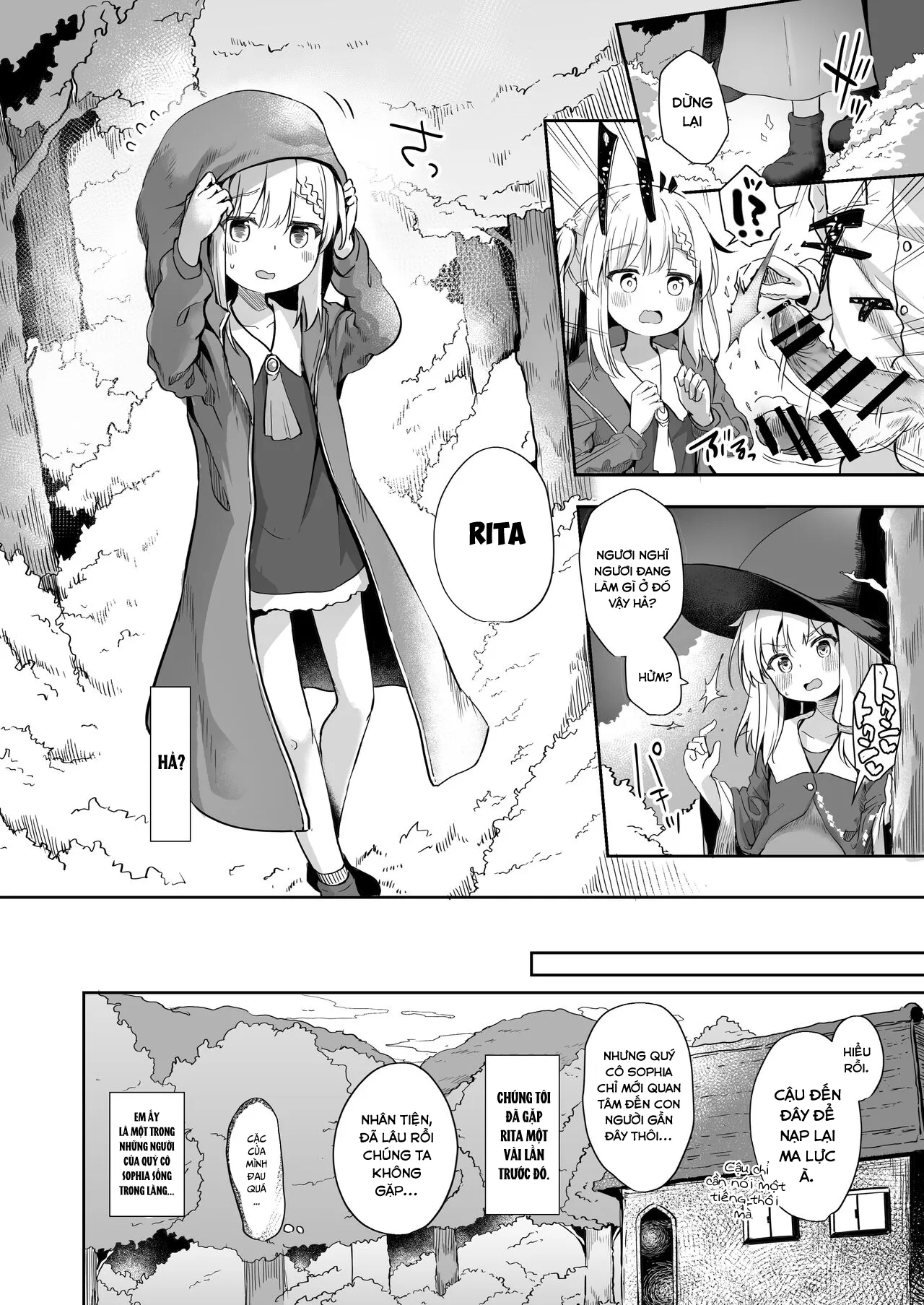 HentaiVN.net - Ảnh 10 - Spun Around by the Sweet Witch [Ama Iro Aruji ni Tsumugarete] - Oneshot.