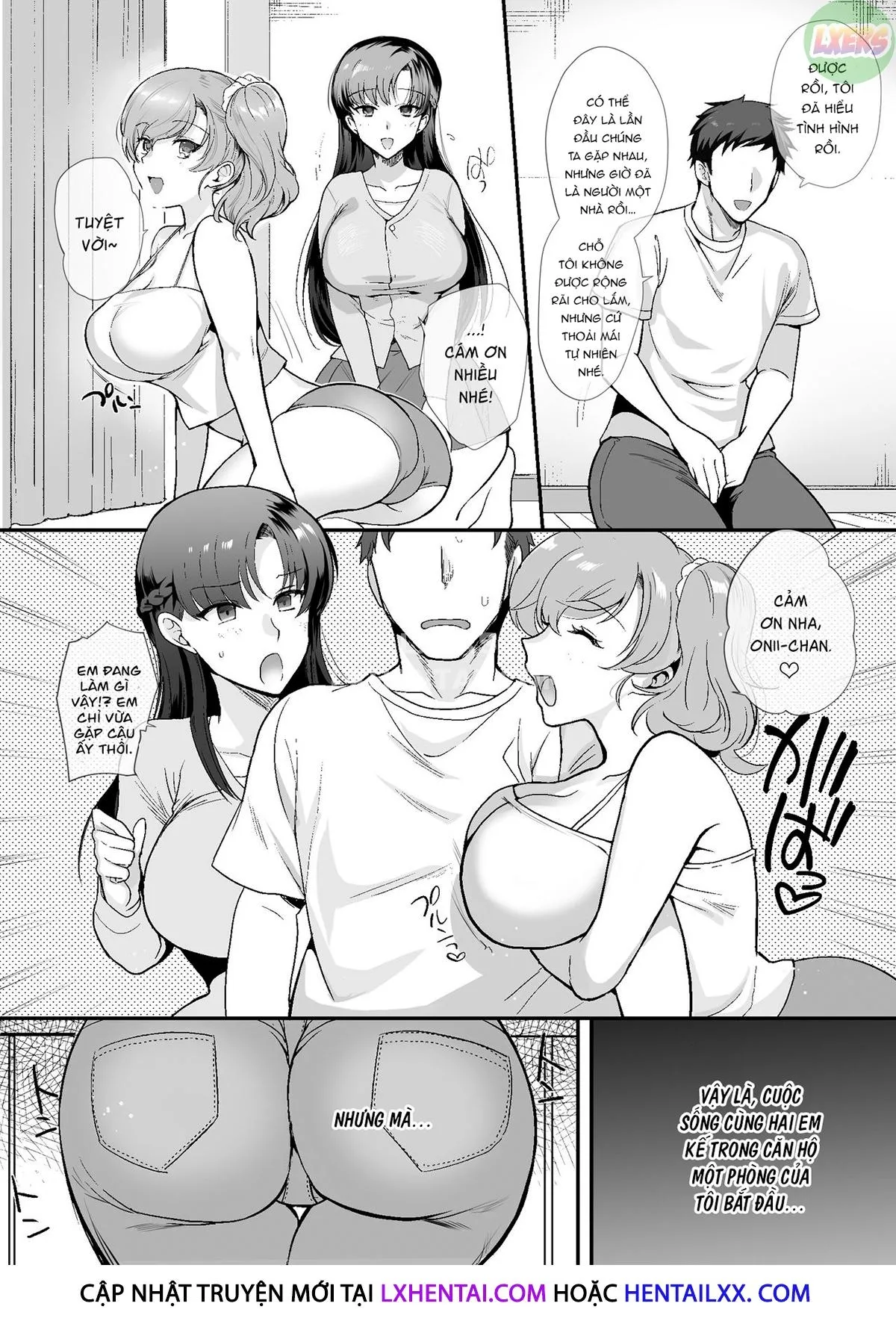 HentaiVN.net - Ảnh 13 - My Roommates Are Way Too Lewd ~Living In A One-Room Apartment With Two Perverted Sisters~ [Erosugiru Doukyonin ~ Dosukebe Shimai To 1K Doukyo Seikatsu ~] - Chap 1