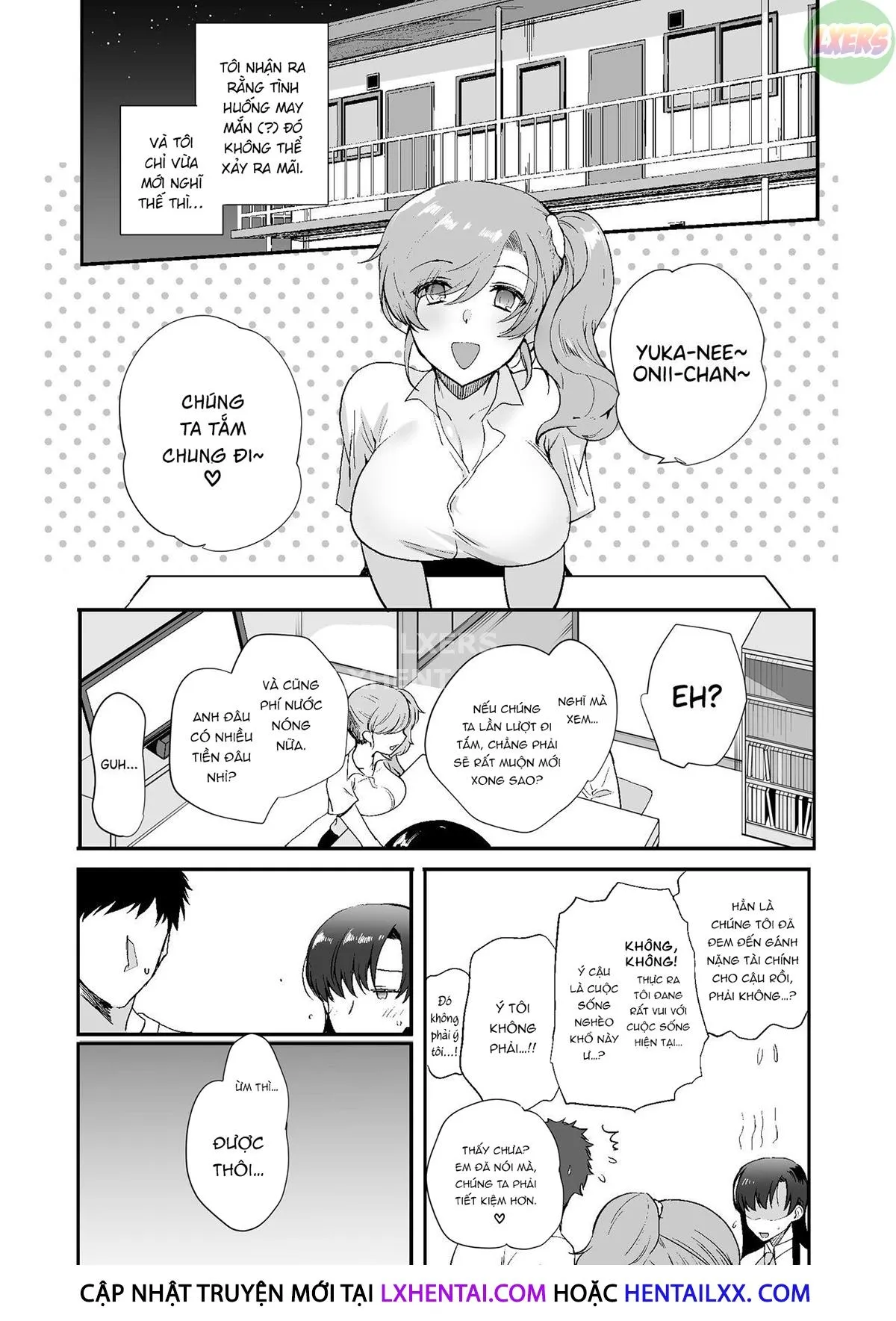 HentaiVN.net - Ảnh 4 - My Roommates Are Way Too Lewd ~Living In A One-Room Apartment With Two Perverted Sisters~ [Erosugiru Doukyonin ~ Dosukebe Shimai To 1K Doukyo Seikatsu ~] - Chap 2