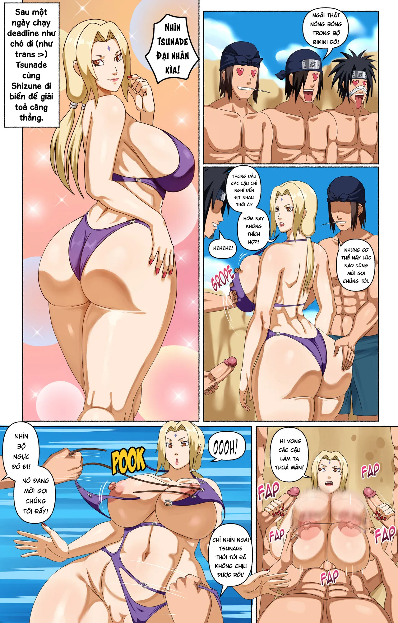 HentaiVN.net - Ảnh 19 - Tsunade and Her Assistants - Oneshot