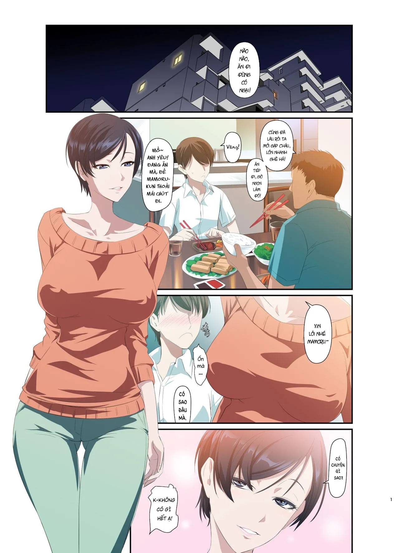HentaiVN.net - Ảnh 3 - Kỳ Nghỉ Hè Ướt Át Cùng Người Dì Nóng Bỏng - Oneshot