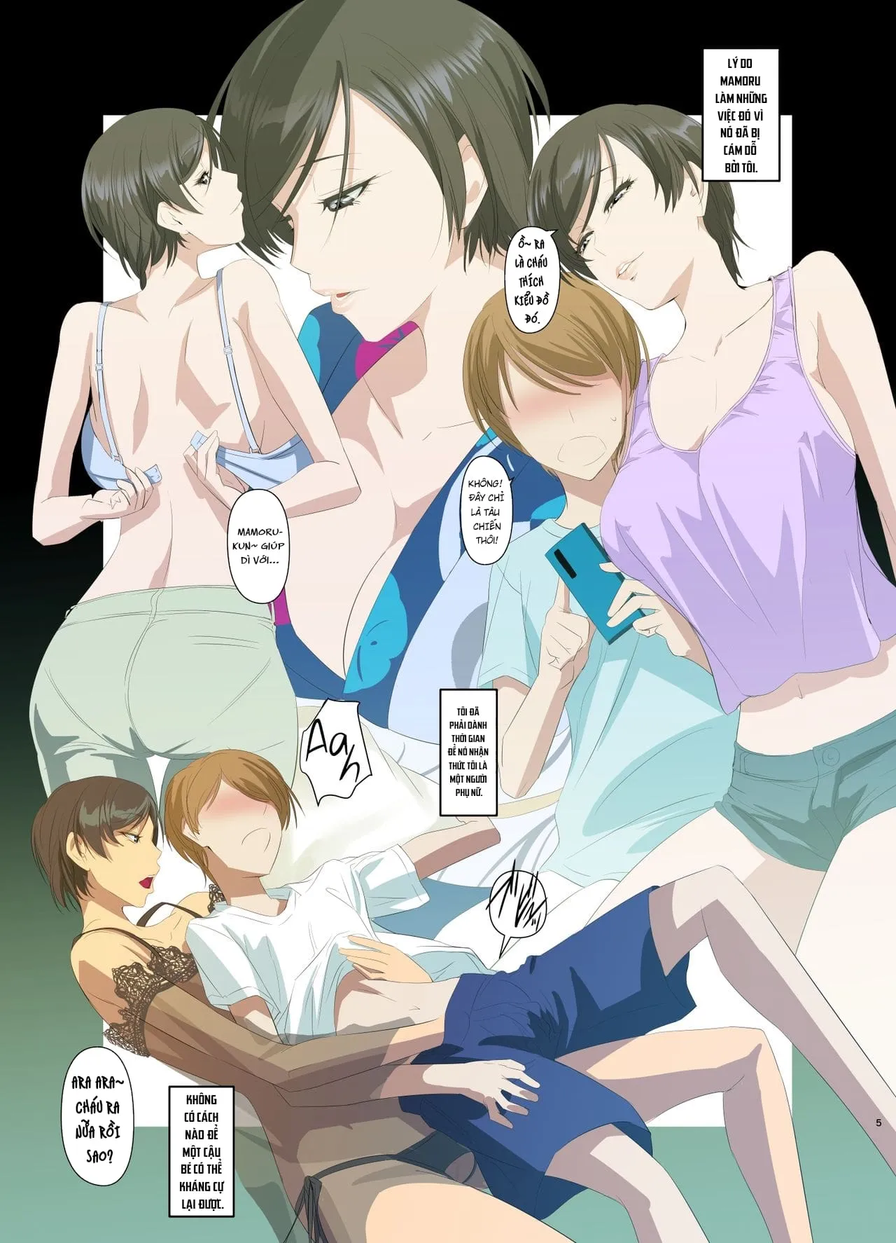 HentaiVN.net - Ảnh 7 - Kỳ Nghỉ Hè Ướt Át Cùng Người Dì Nóng Bỏng - Oneshot